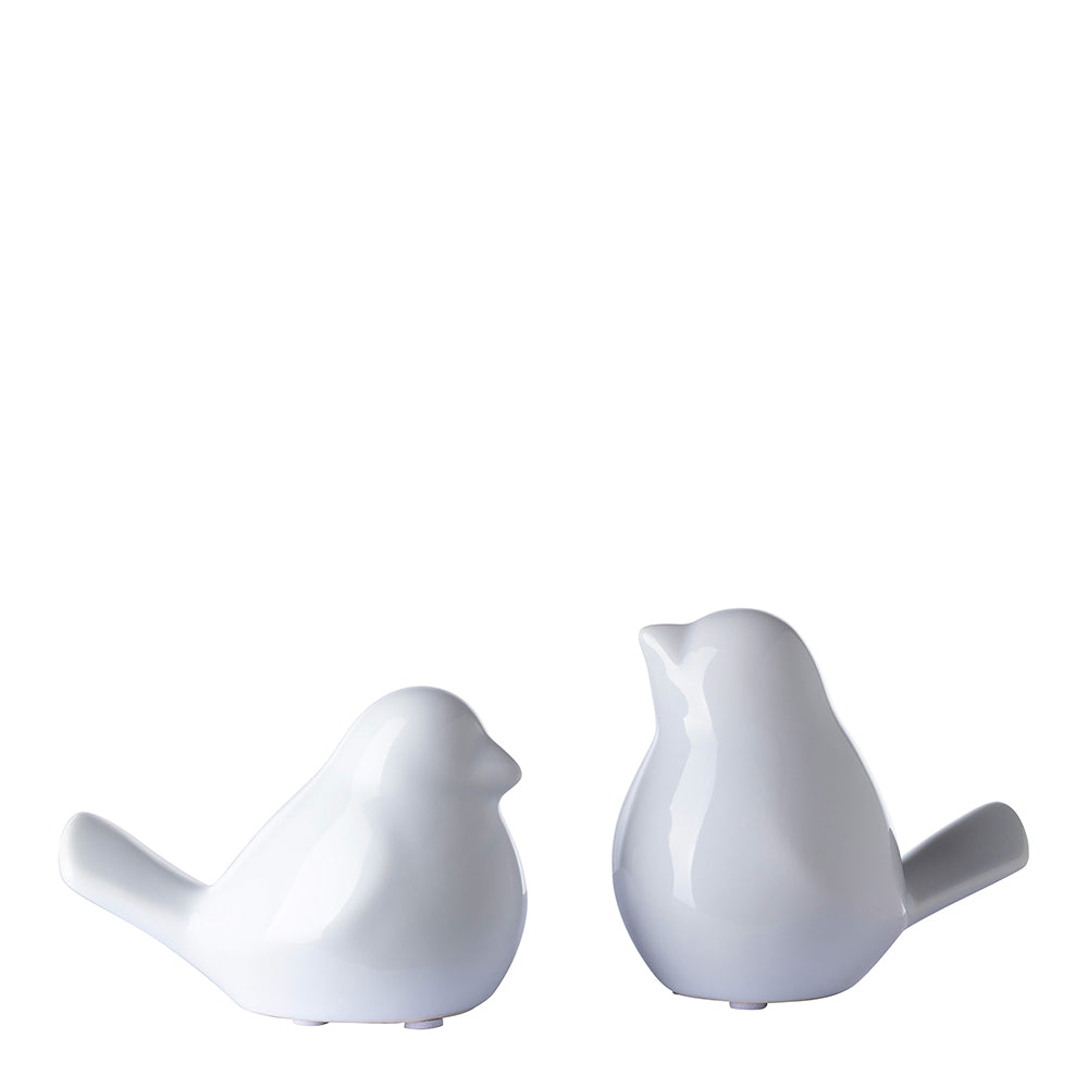 BIRDY Dekofigur Vogel weiß