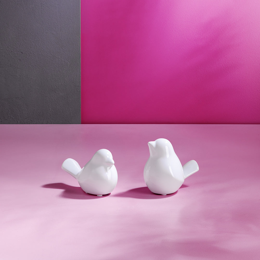 BIRDY Dekofigur Vogel weiß