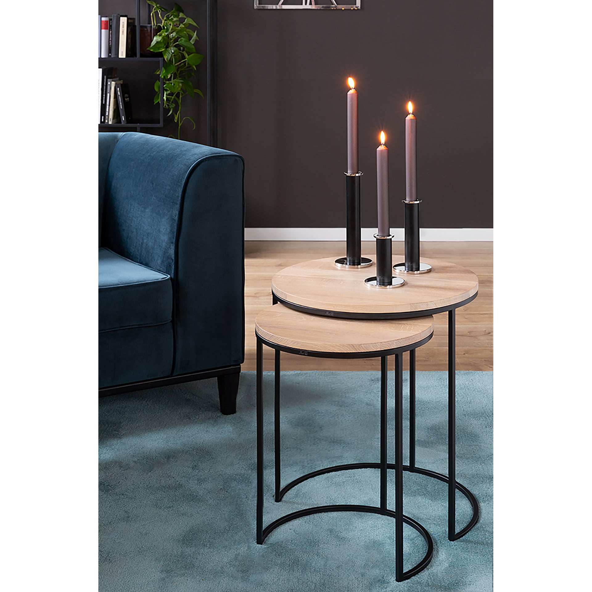 STRATO Leuchter silberfarben