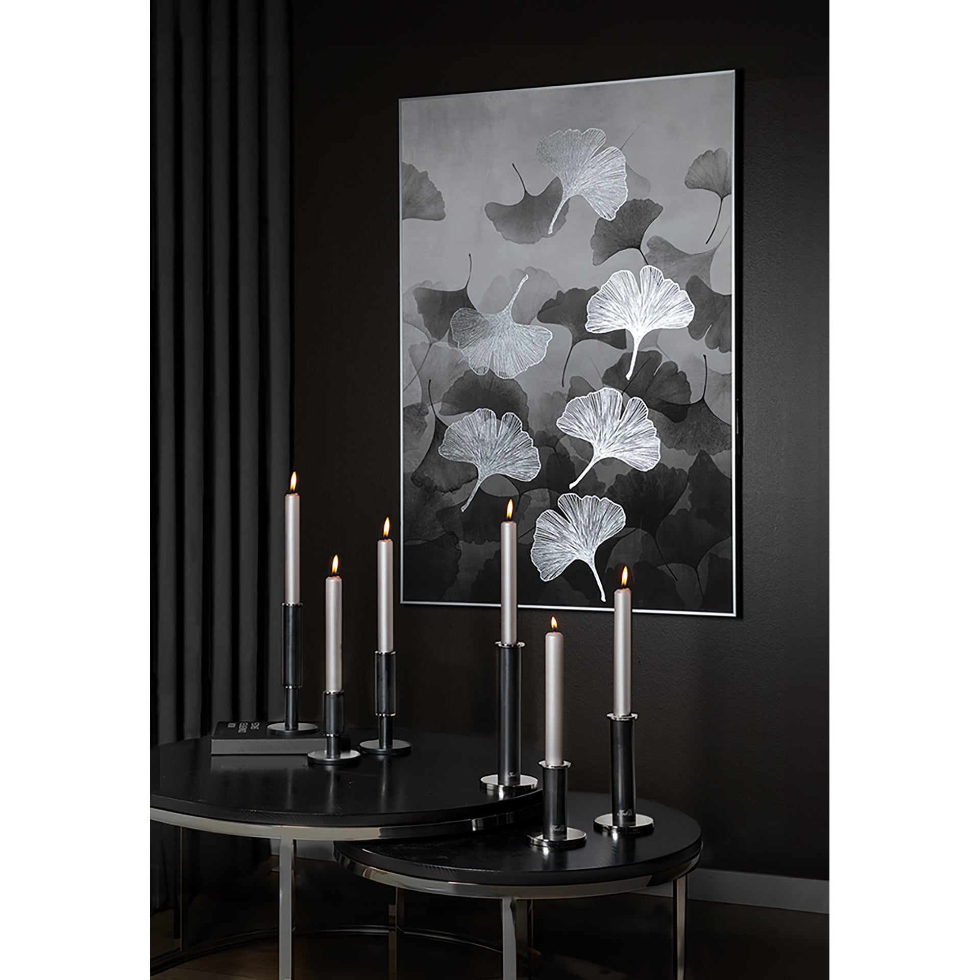 RITMO Leuchter silberfarben