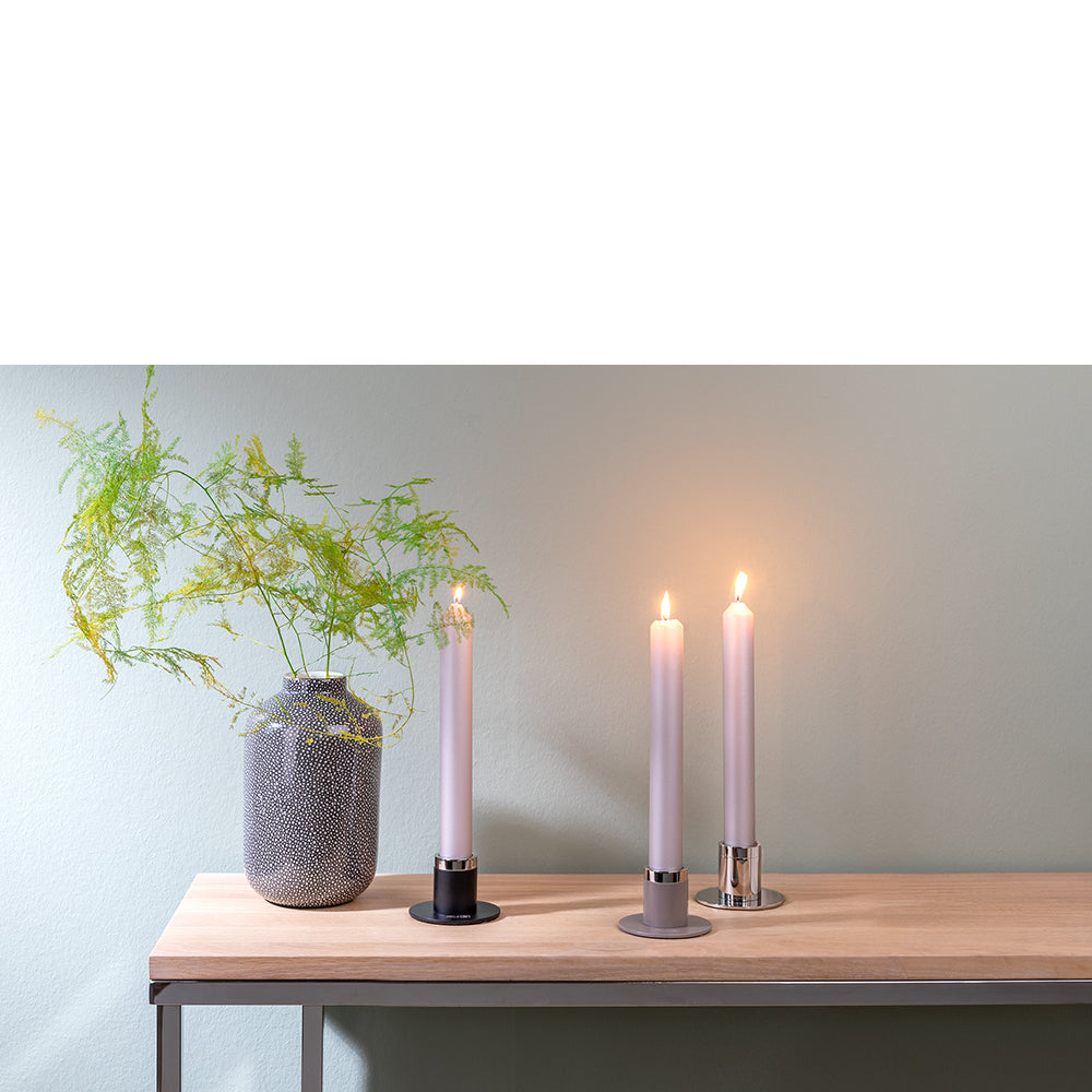 ENNO Leuchter silberfarben