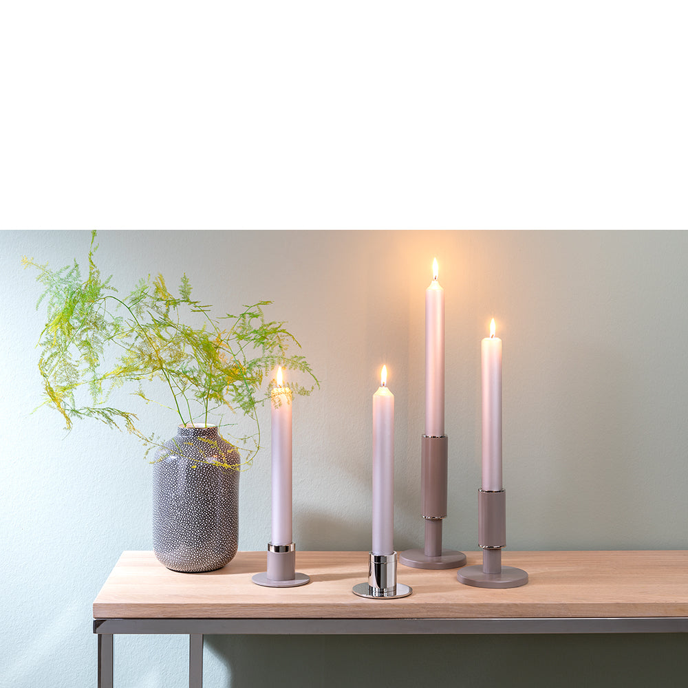 ENNO Leuchter silberfarben