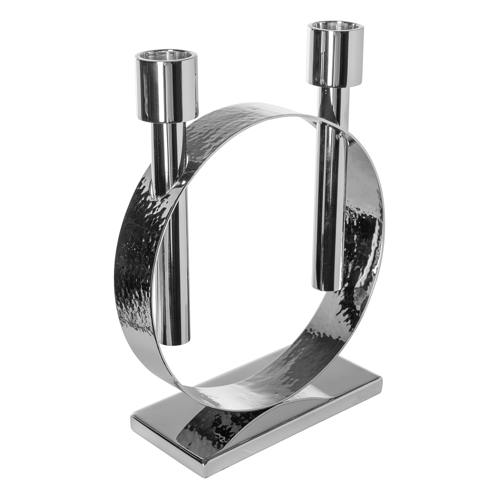 CARPIO Leuchter, 2-flammig silberfarben