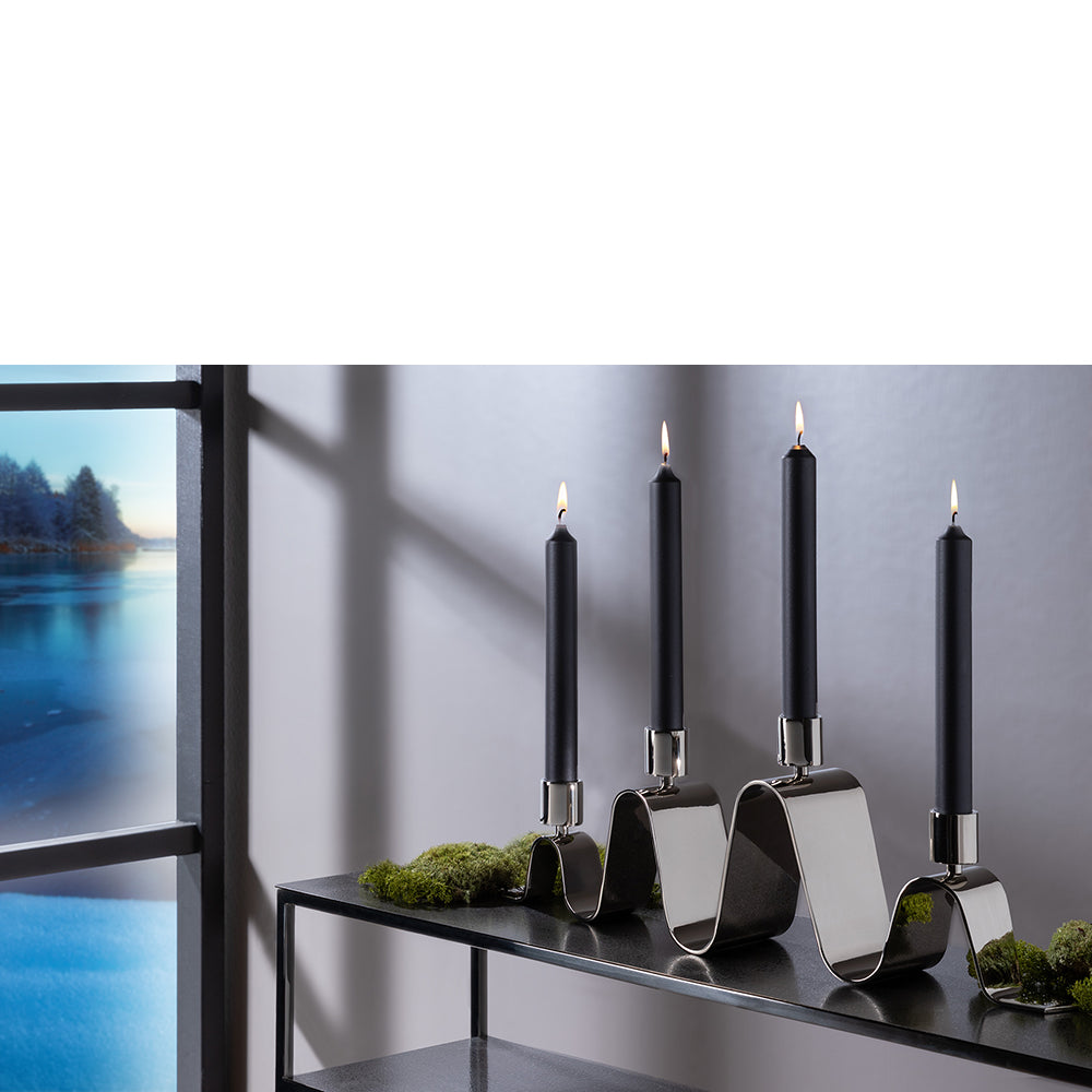 HILARA Leuchter, 4-flammig silberfarben