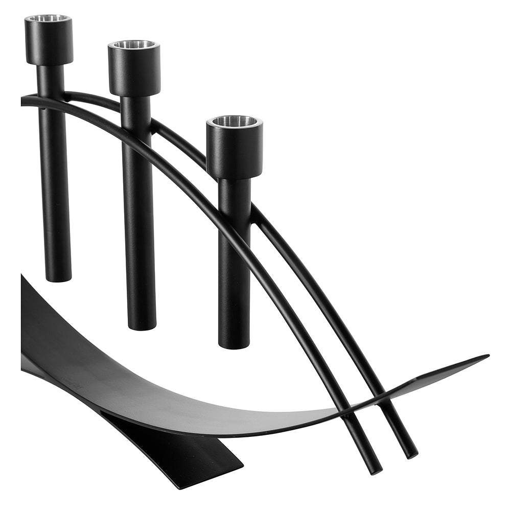 ARCO Leuchter, 4-flammig schwarz