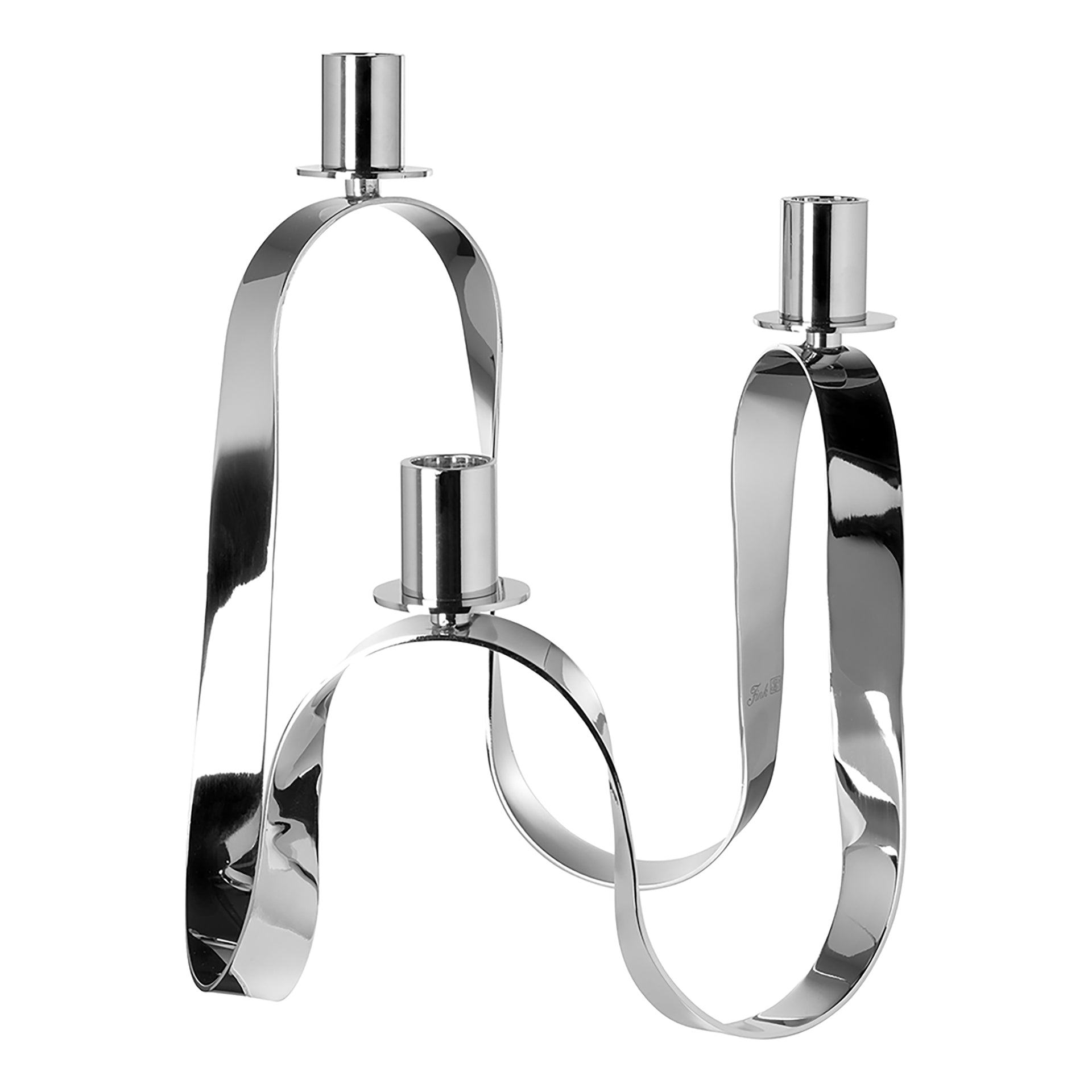 RIVER Leuchter, 3-flammig silberfarben