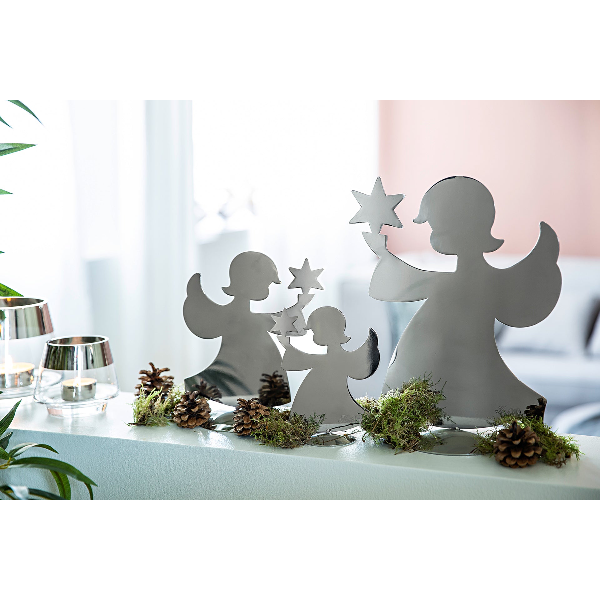 HOLYWORKER Figur silberfarben