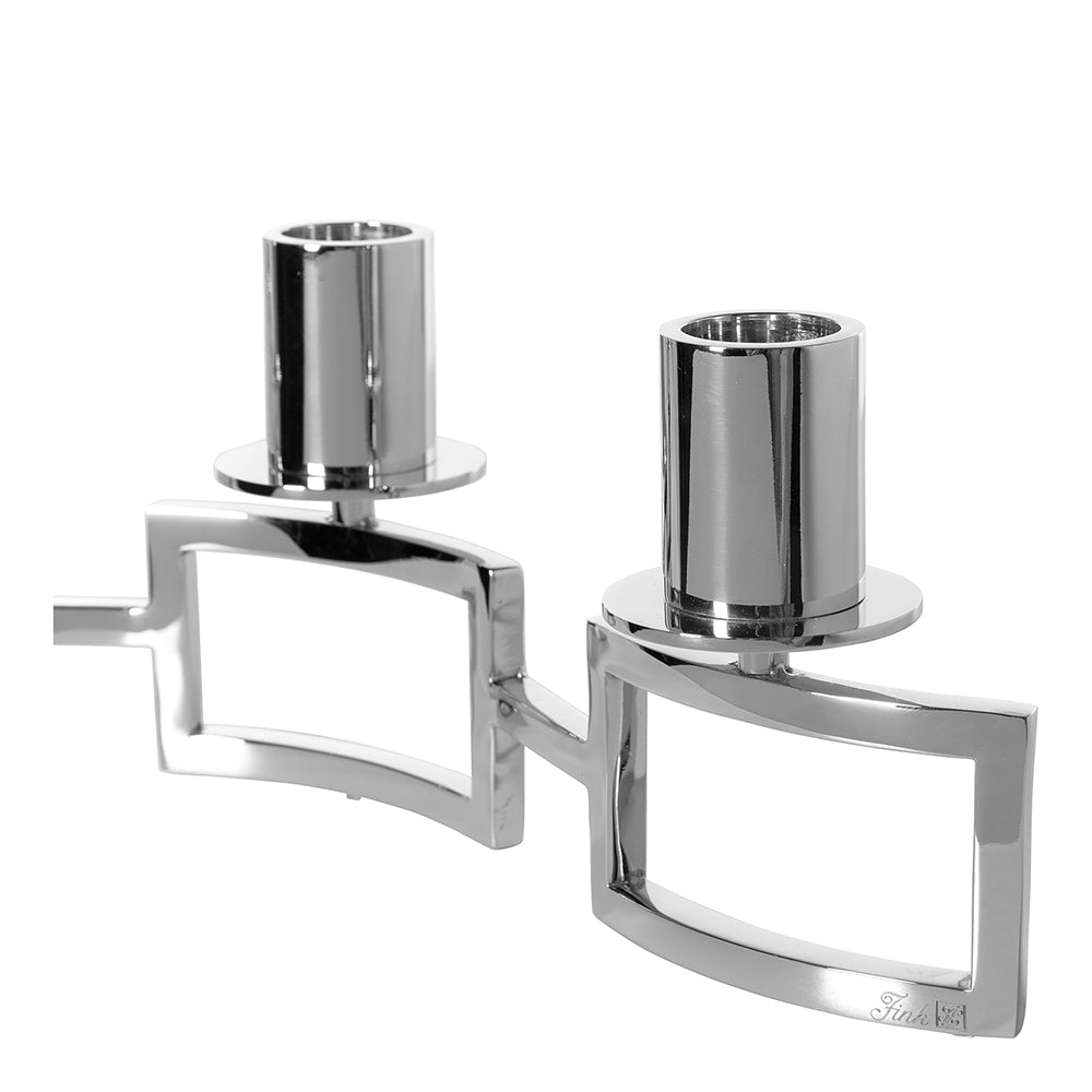 HOMMAGE Leuchter, 4-flammig silberfarben