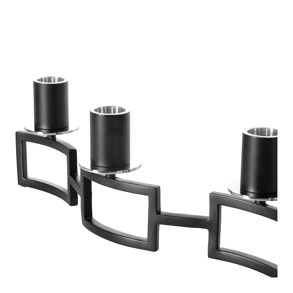 HOMMAGE Leuchter, 4-flammig schwarz