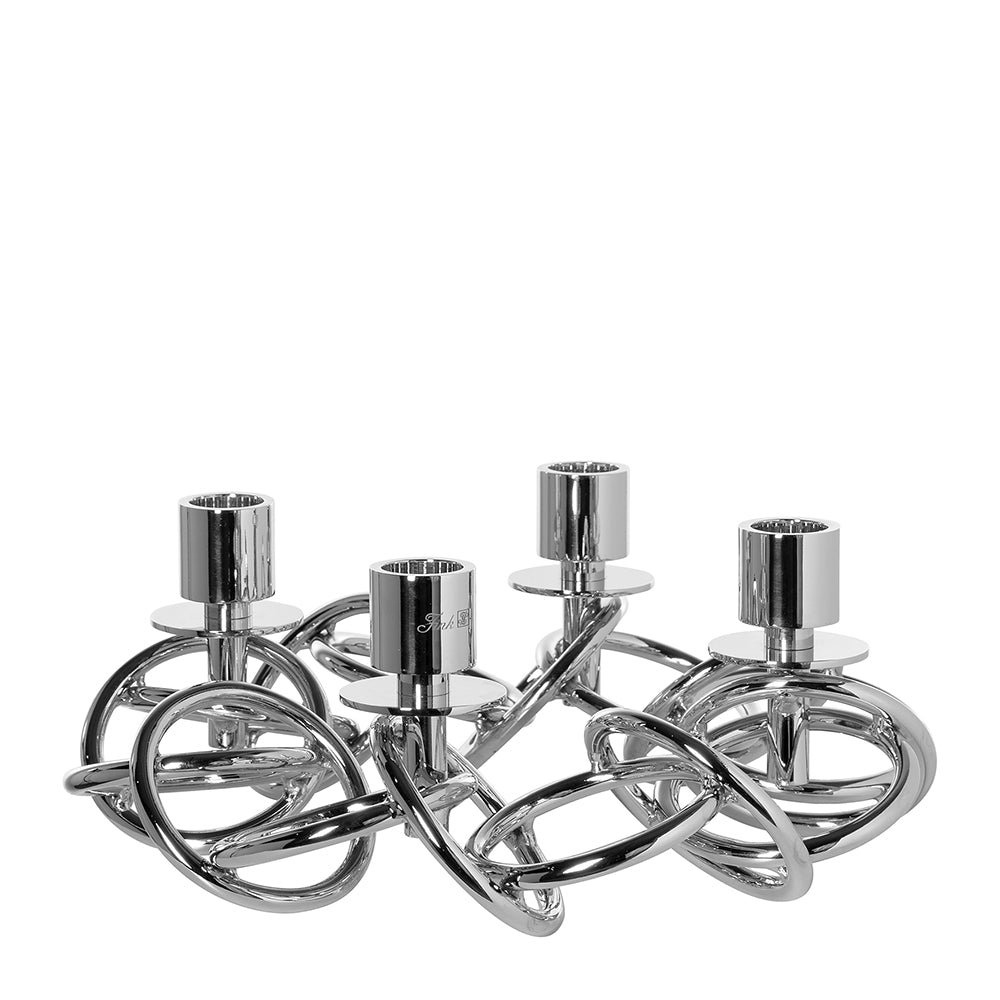 SONETTE Leuchter, 4-flammig silberfarben