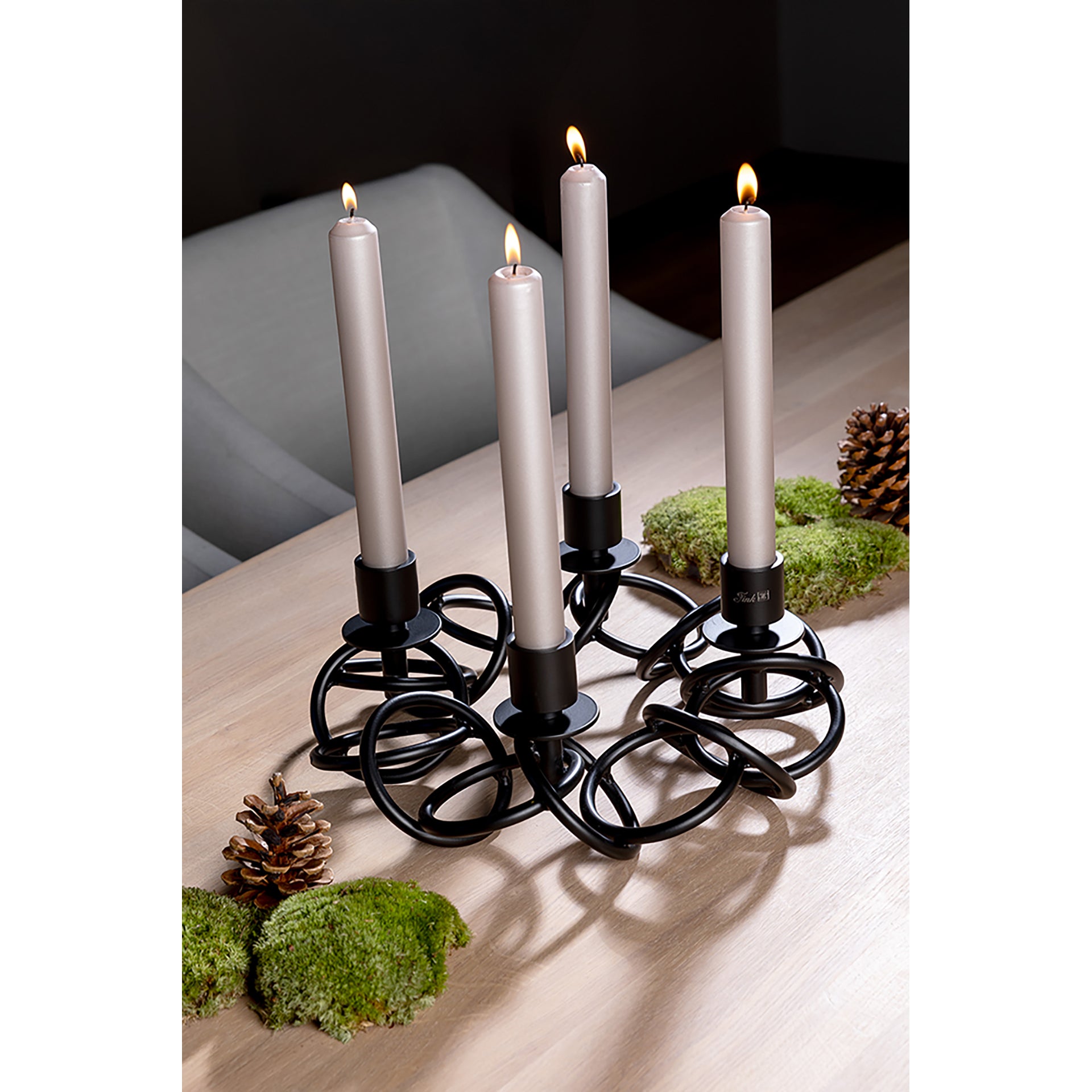 SONETTE Leuchter, 4-flammig schwarz