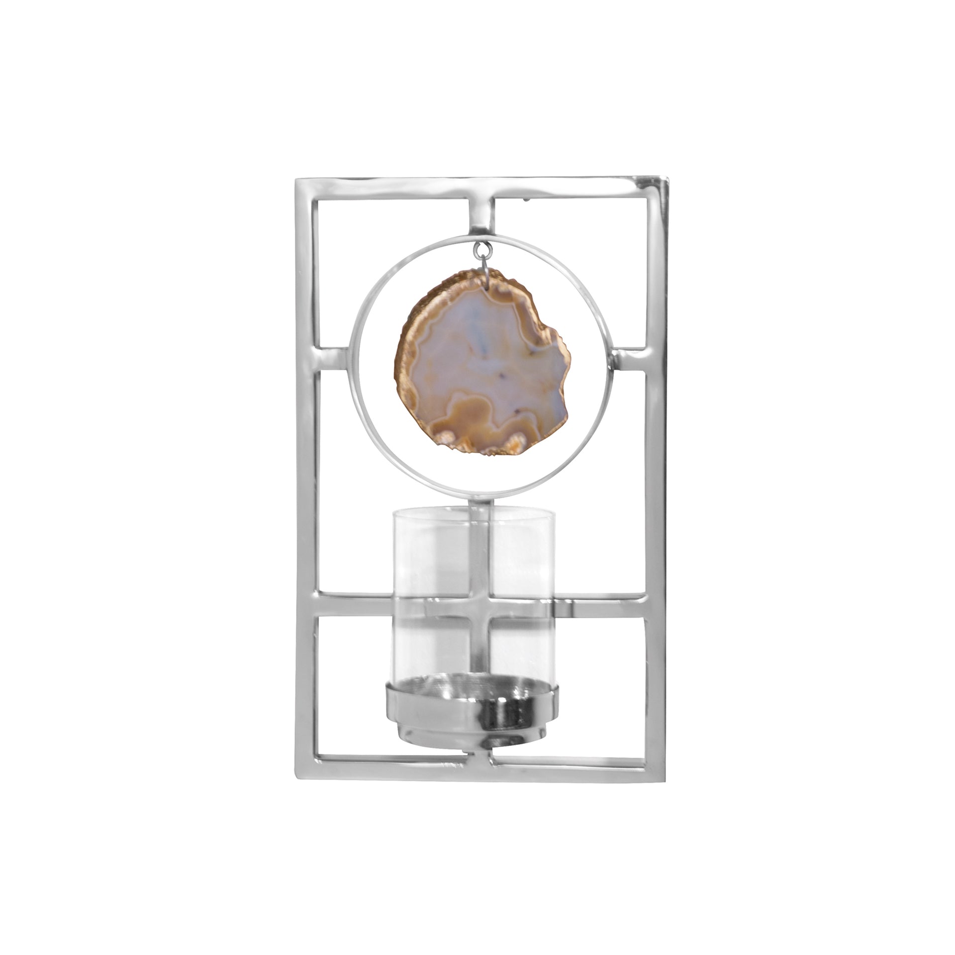 PIETRA Wandleuchter silberfarben