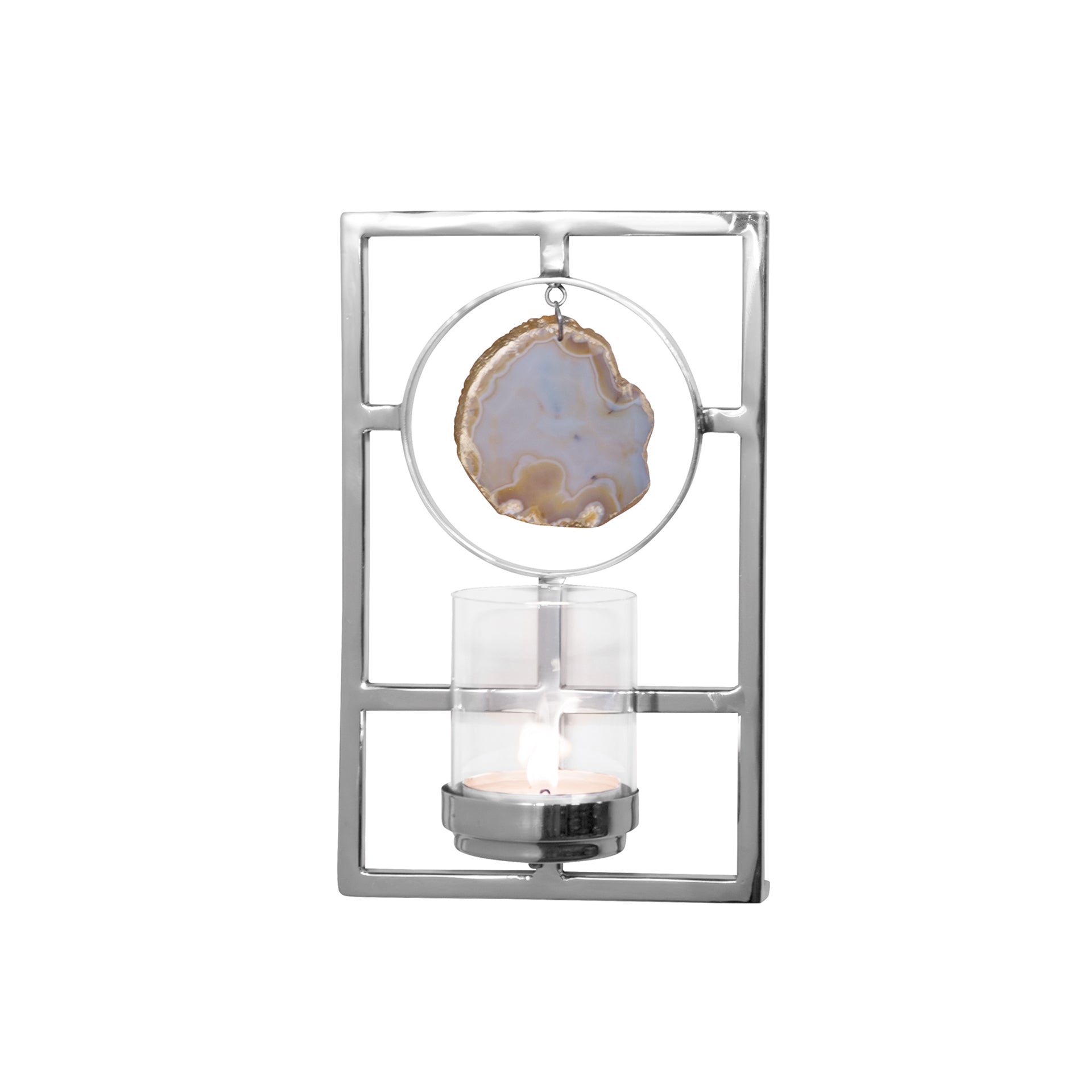 PIETRA Wandleuchter silberfarben