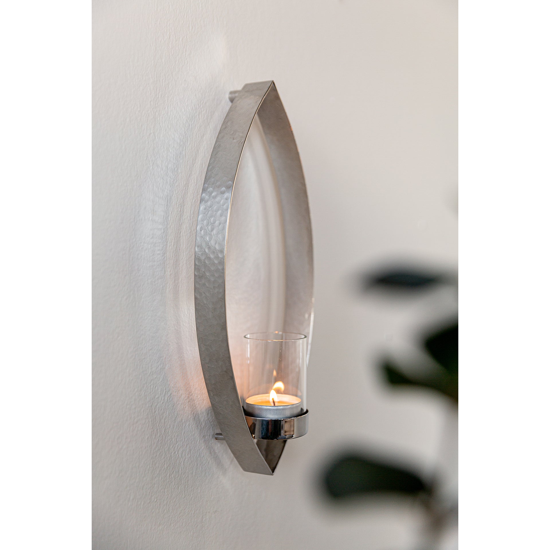 MARUF Teelichthalter silberfarben