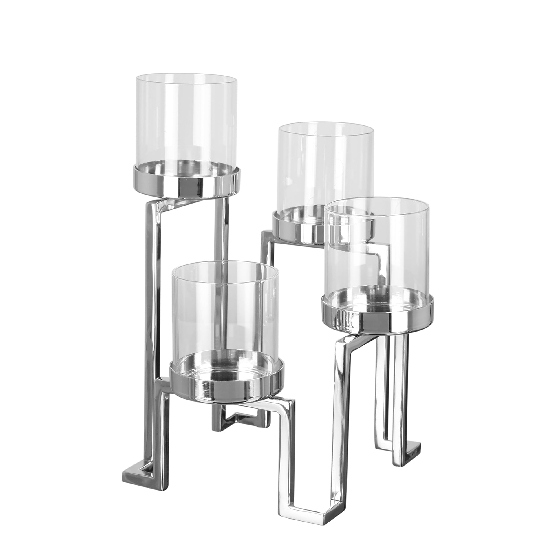 GRANT Leuchter, 4-flammig silberfarben