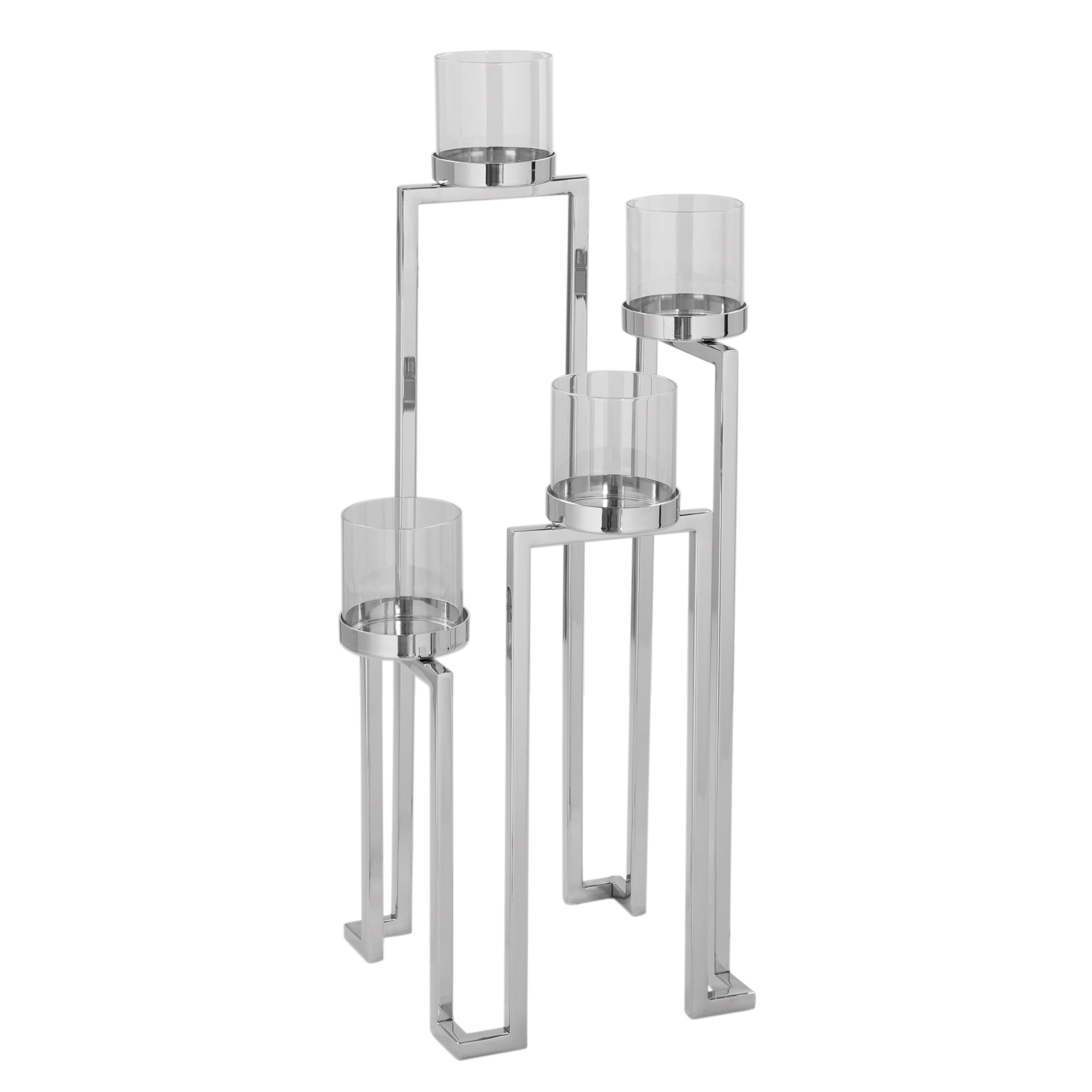 GRANT Leuchter, 4-flammig silberfarben