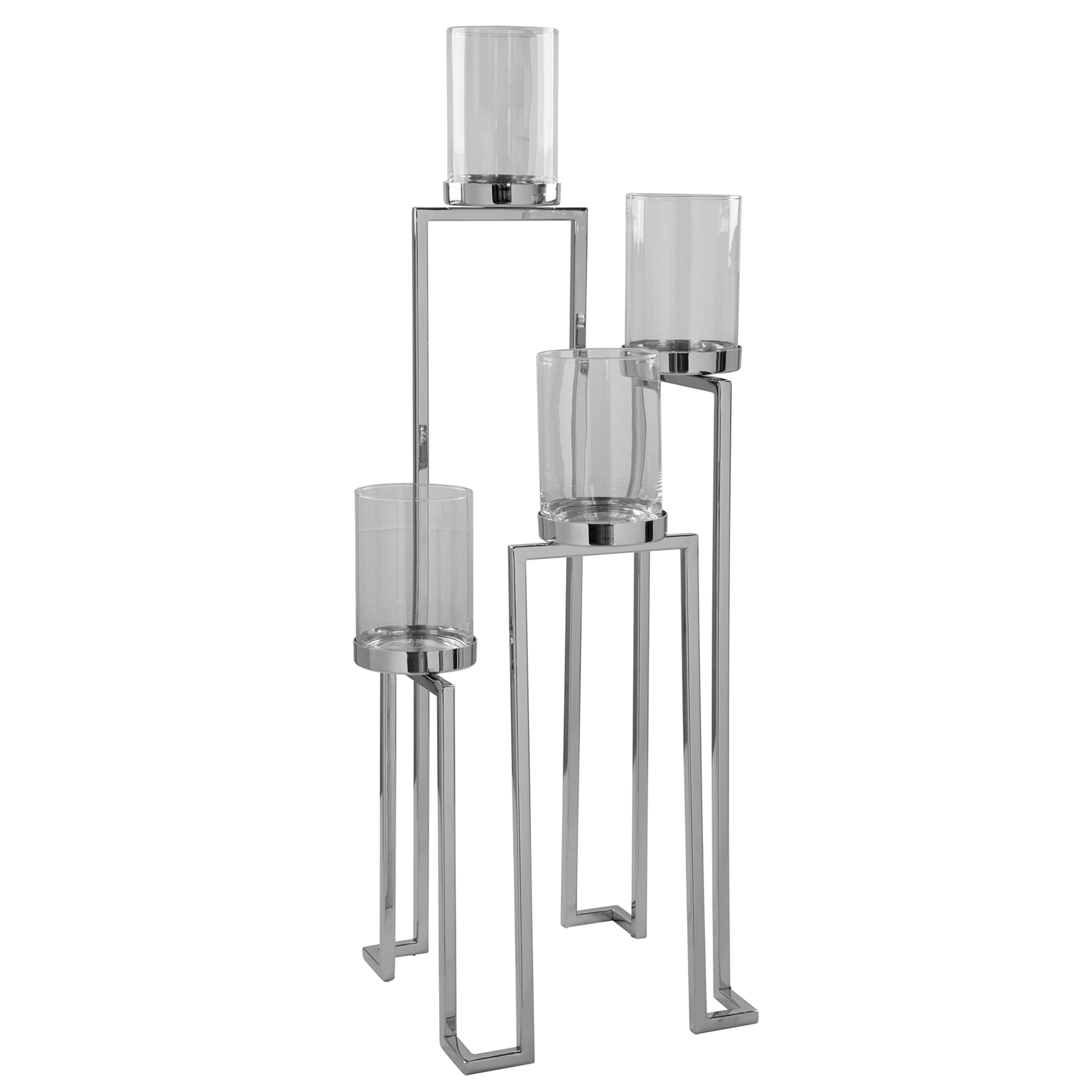 GRANT Leuchter, 4-flammig silberfarben