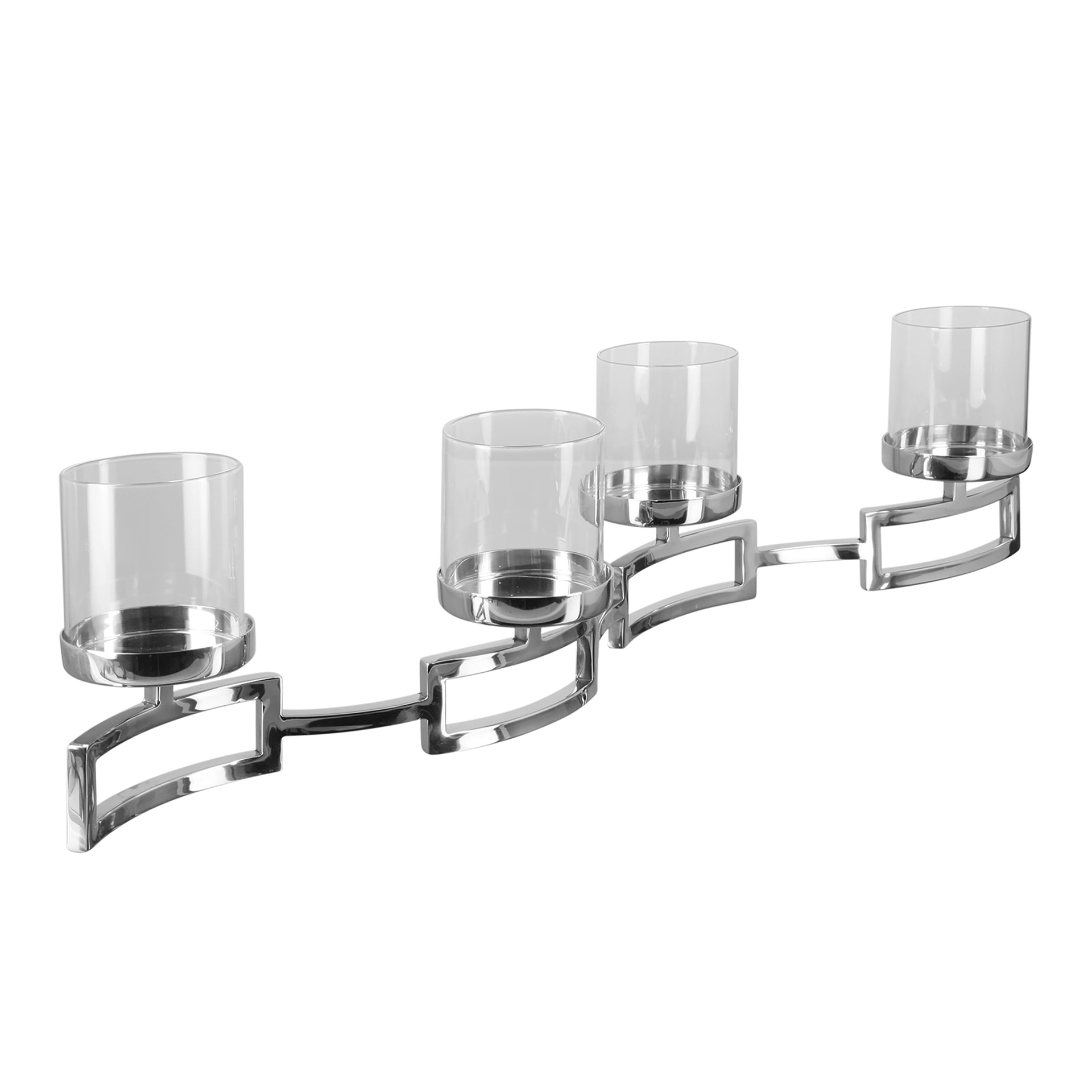 HOMMAGE Leuchter, 4-flammig silberfarben