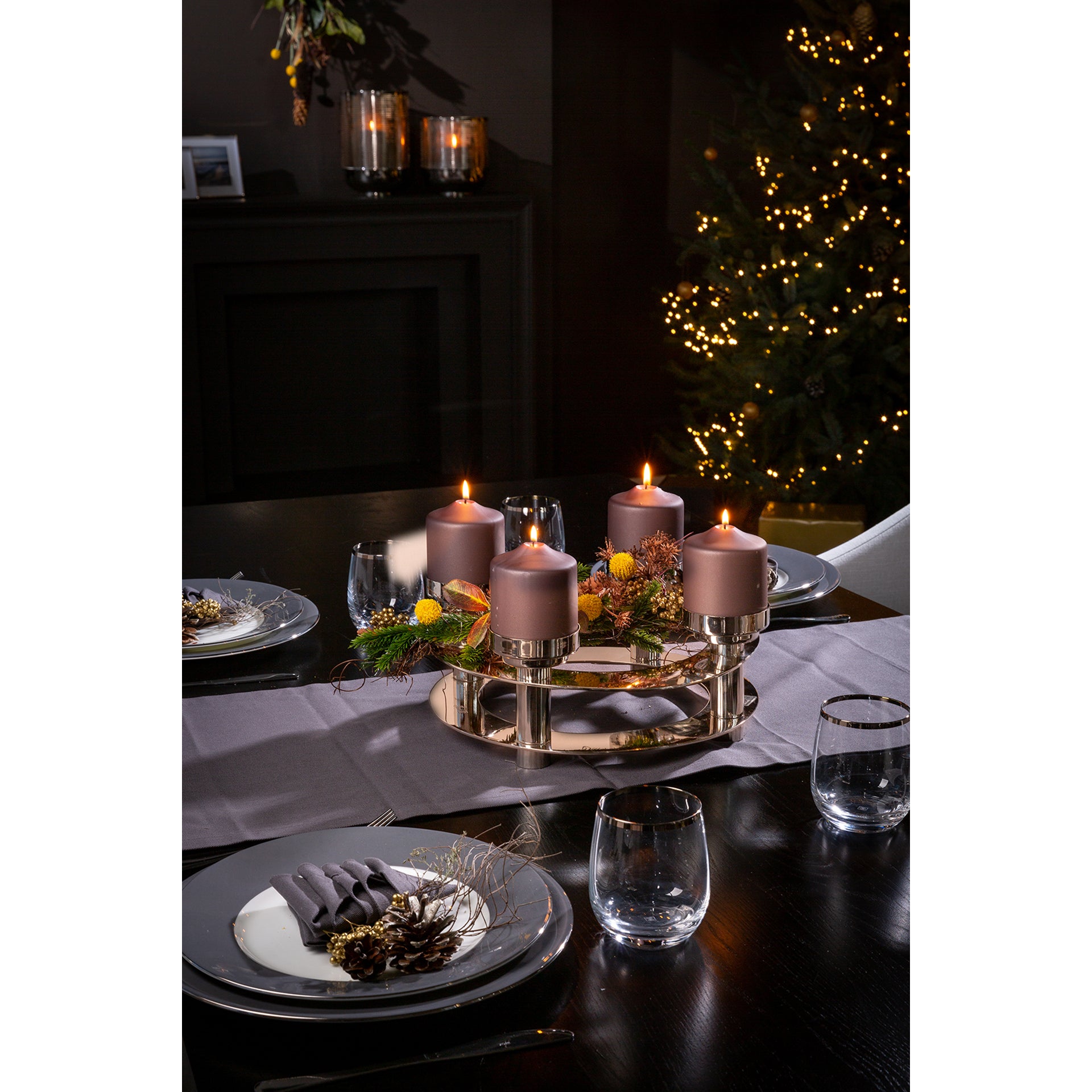 RICARDO Kranz silberfarben