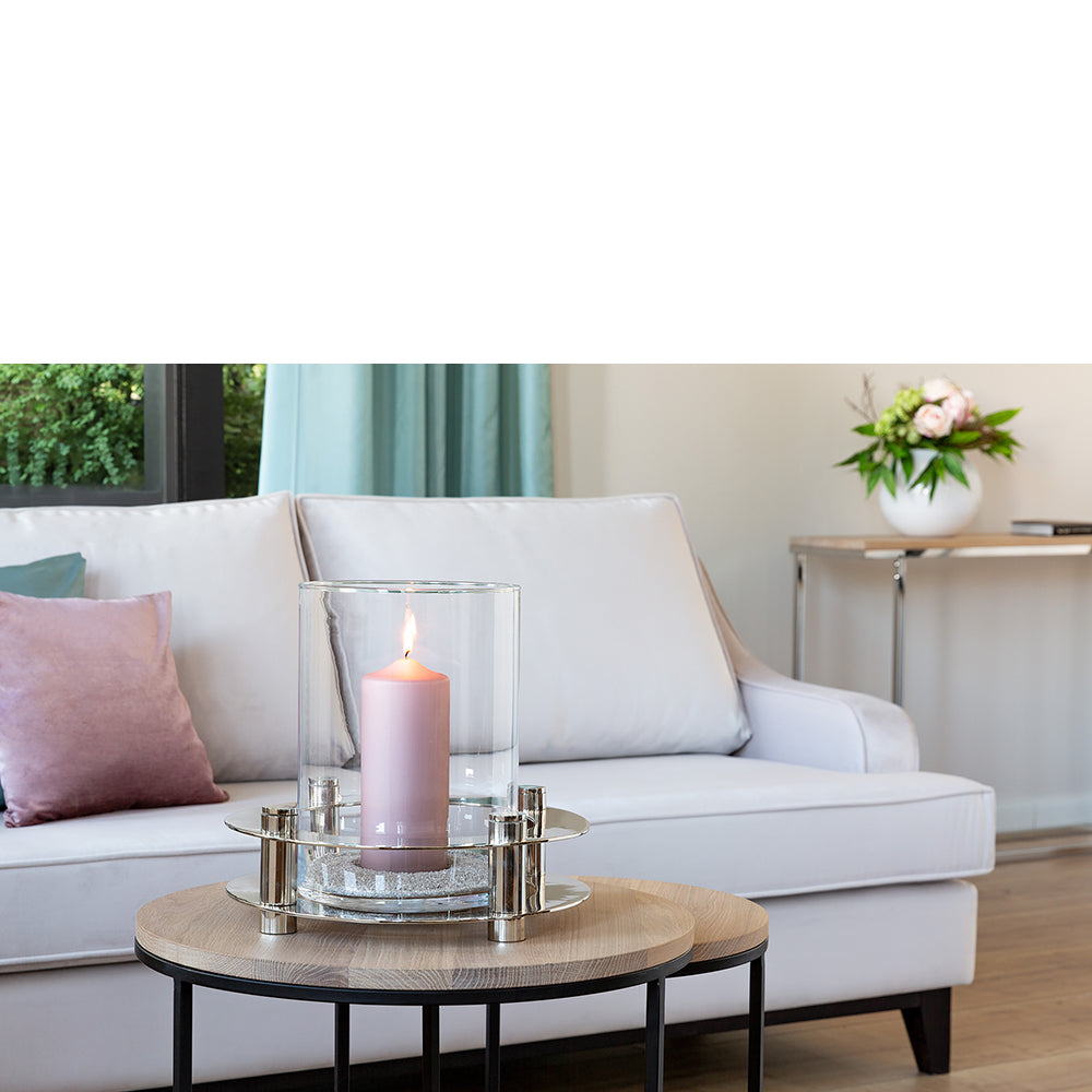 AARON Leuchter, 4-flammig silberfarben