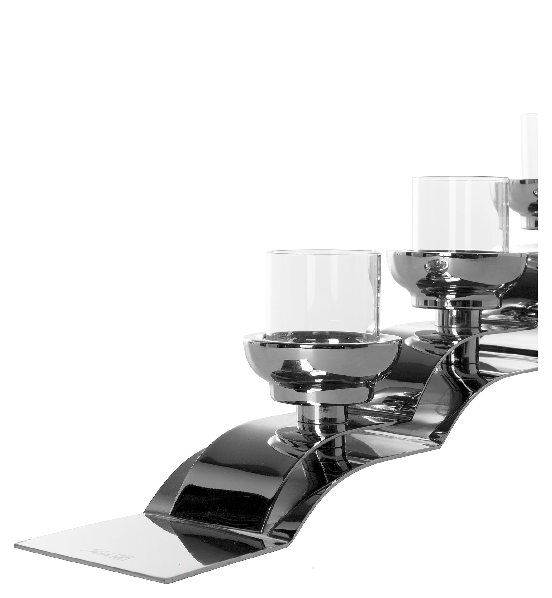 NUVOLA Leuchter, 5-flammig silberfarben