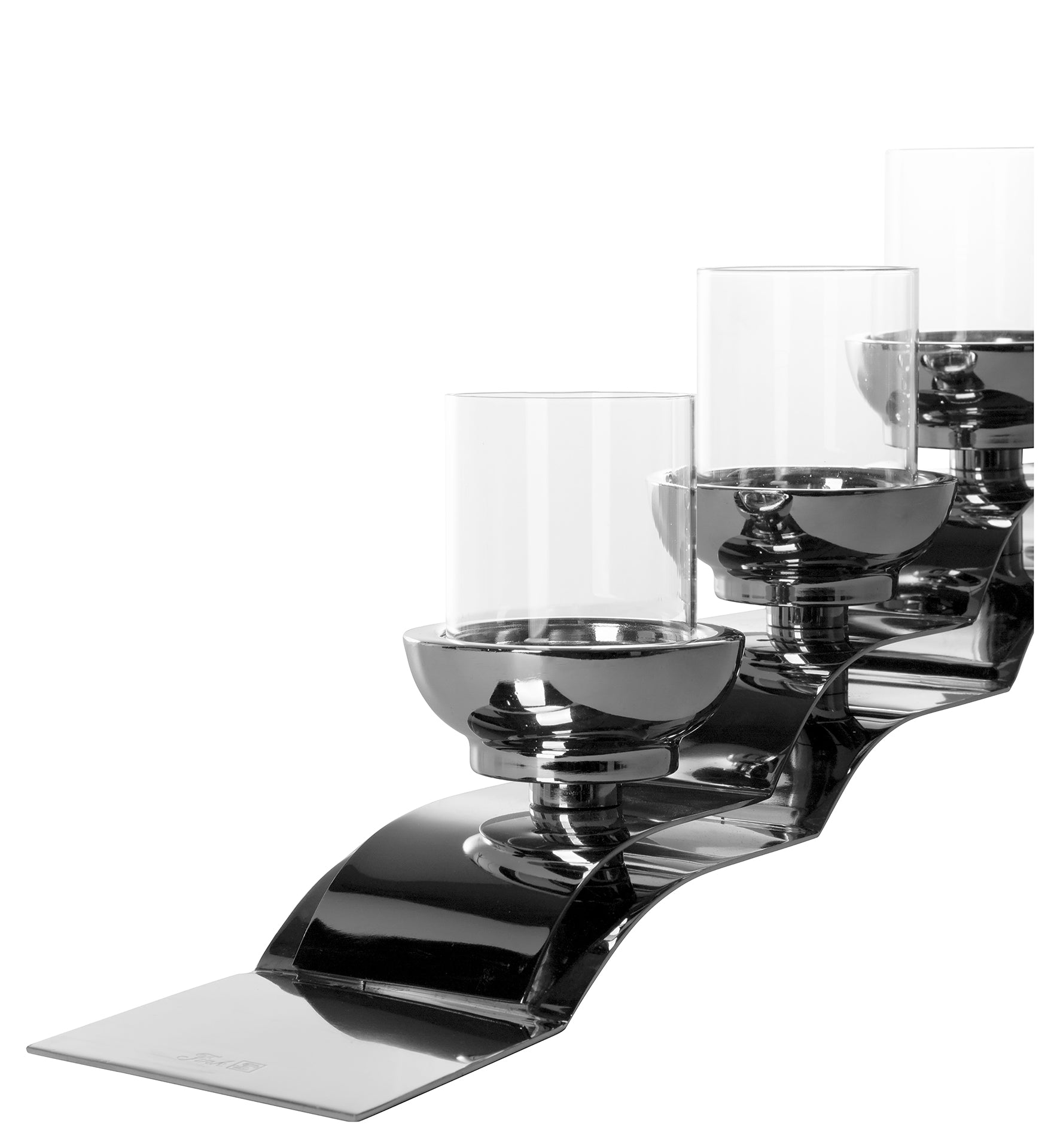 NUVOLA Leuchter, 5-flammig silberfarben