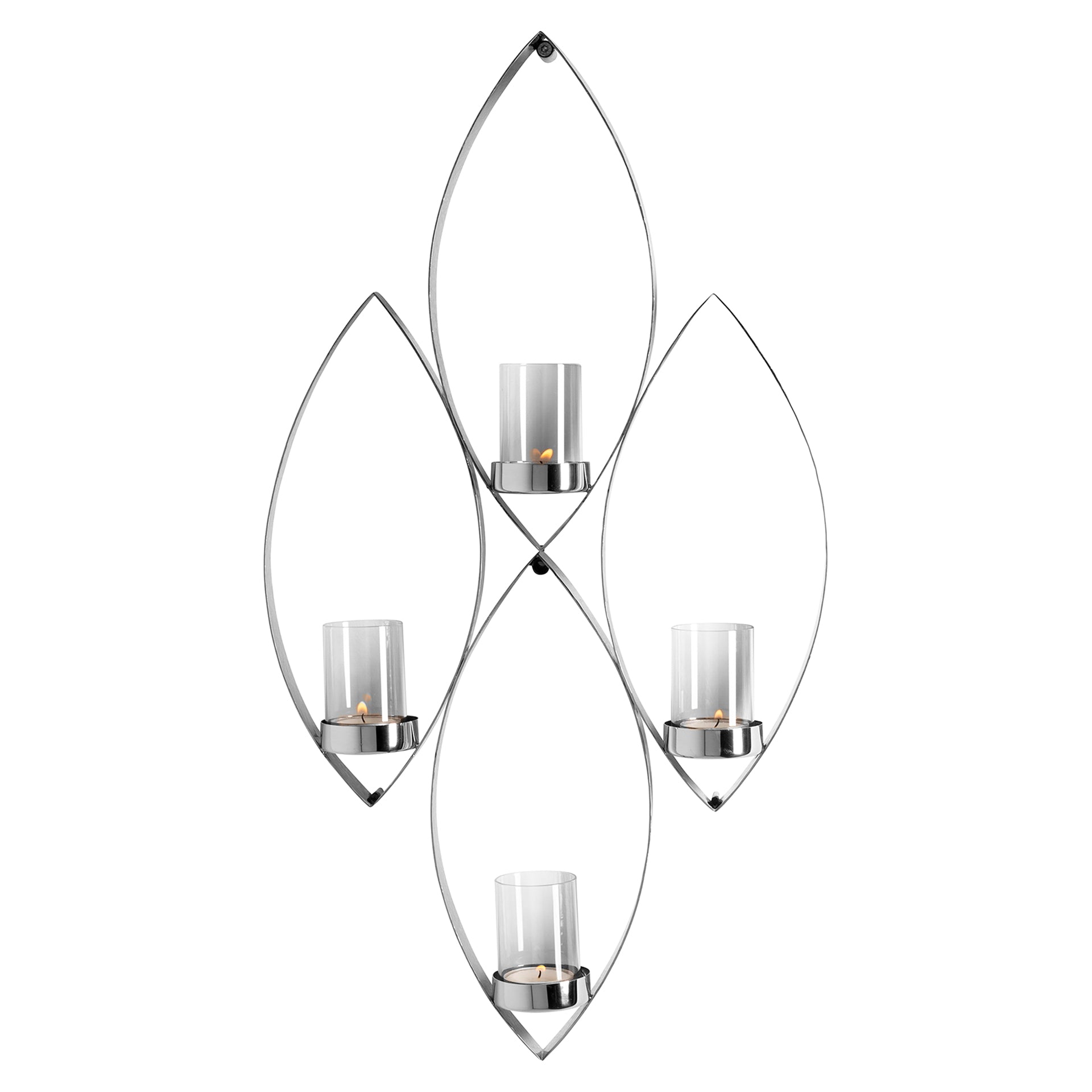 MARUF Wandleuchter silberfarben