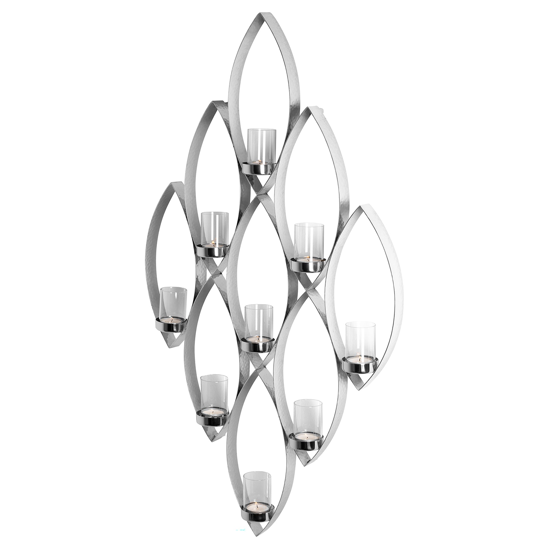 MARUF Wandleuchter silberfarben