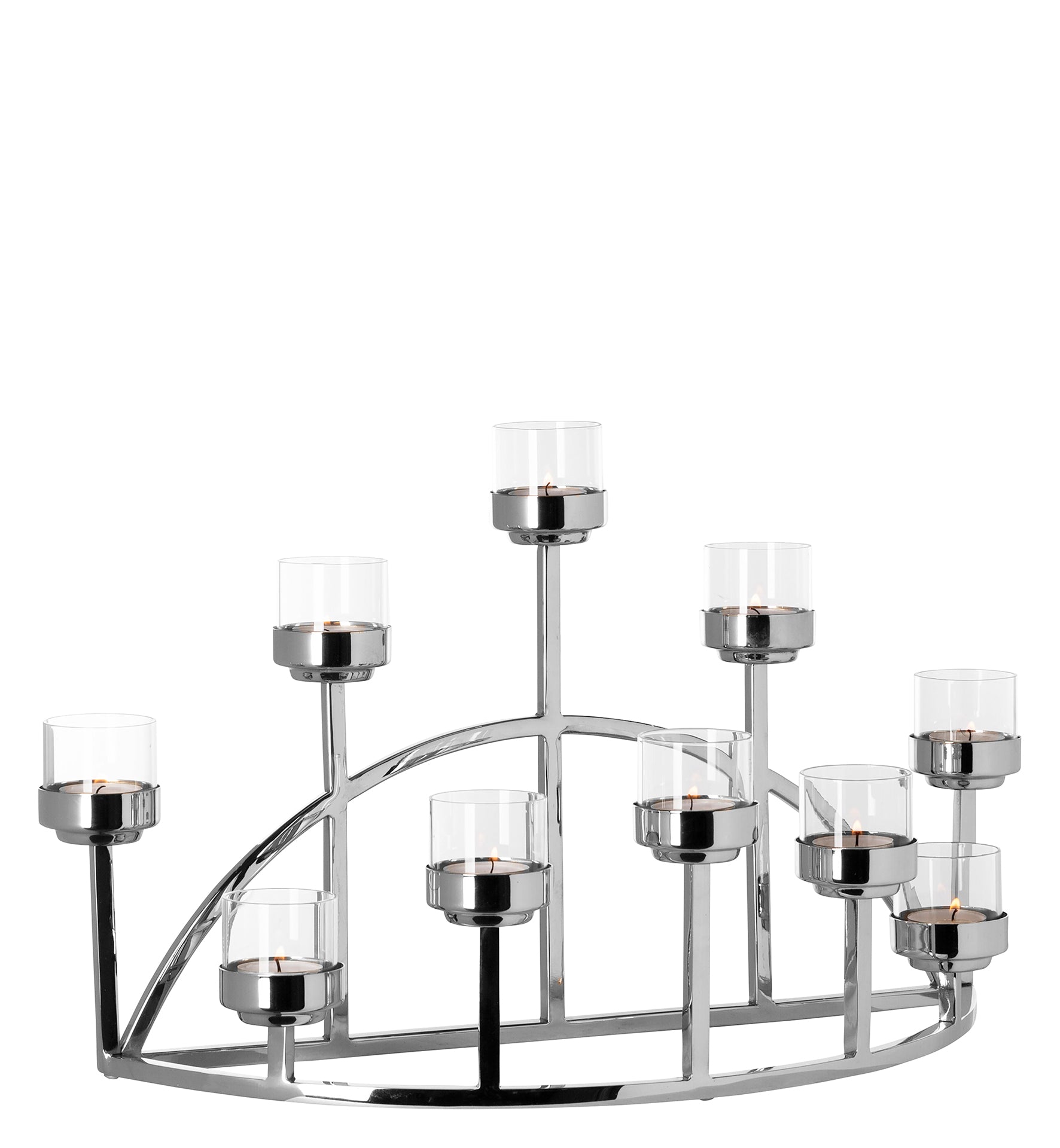 DOMIAN Leuchter silberfarben