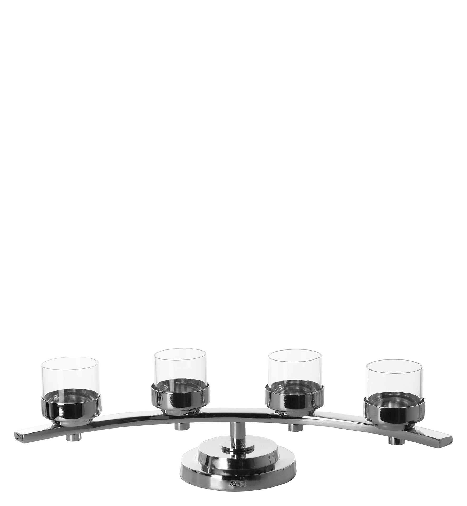 DUNJA Leuchter, 4-flammig silberfarben