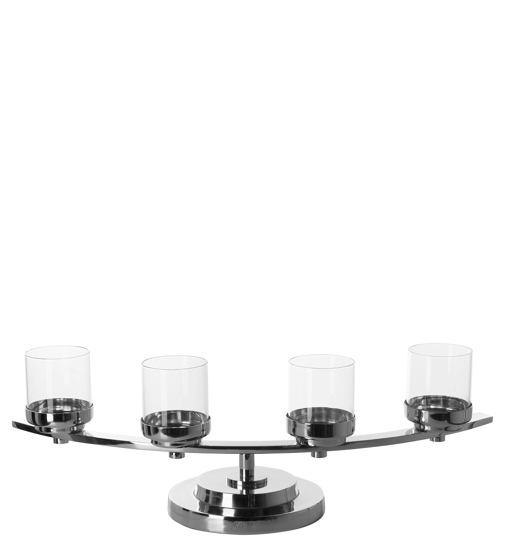 DUNJA Leuchter, 4-flammig silberfarben