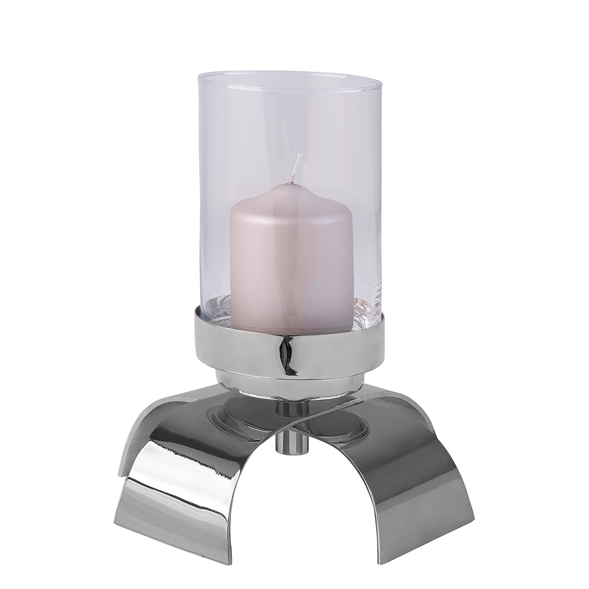 AARON Leuchter silberfarben