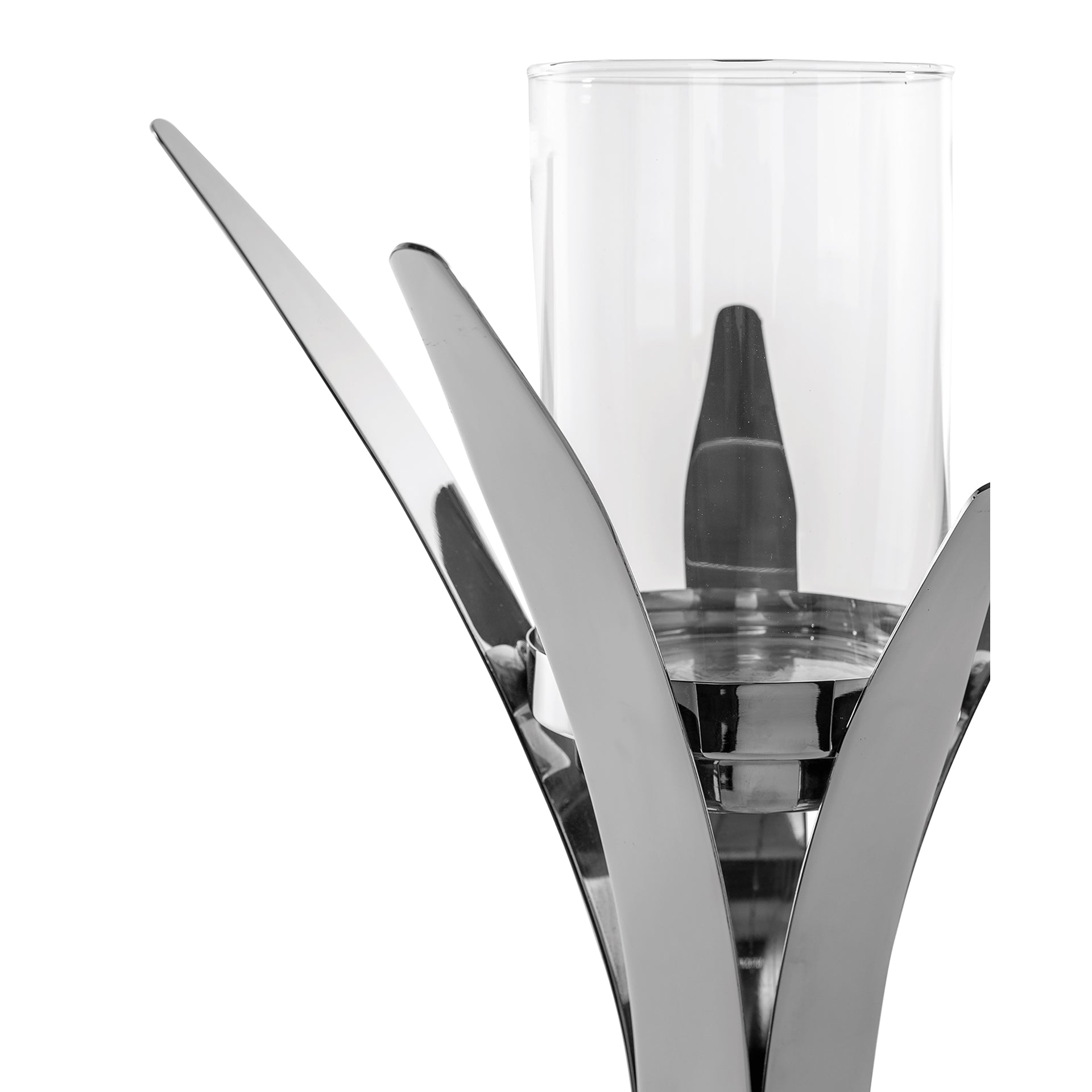 VIVAS Leuchter silberfarben