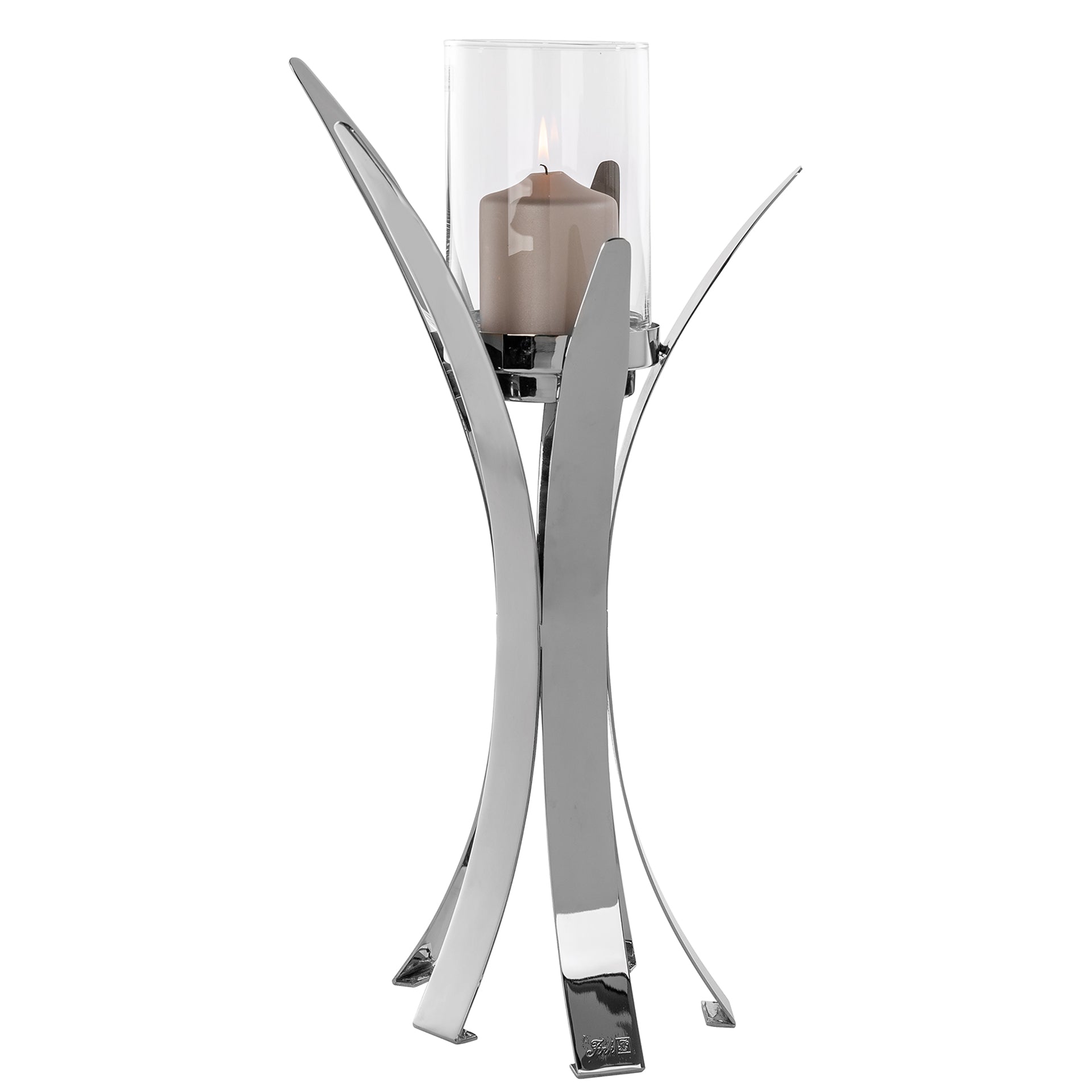 VIVAS Leuchter silberfarben