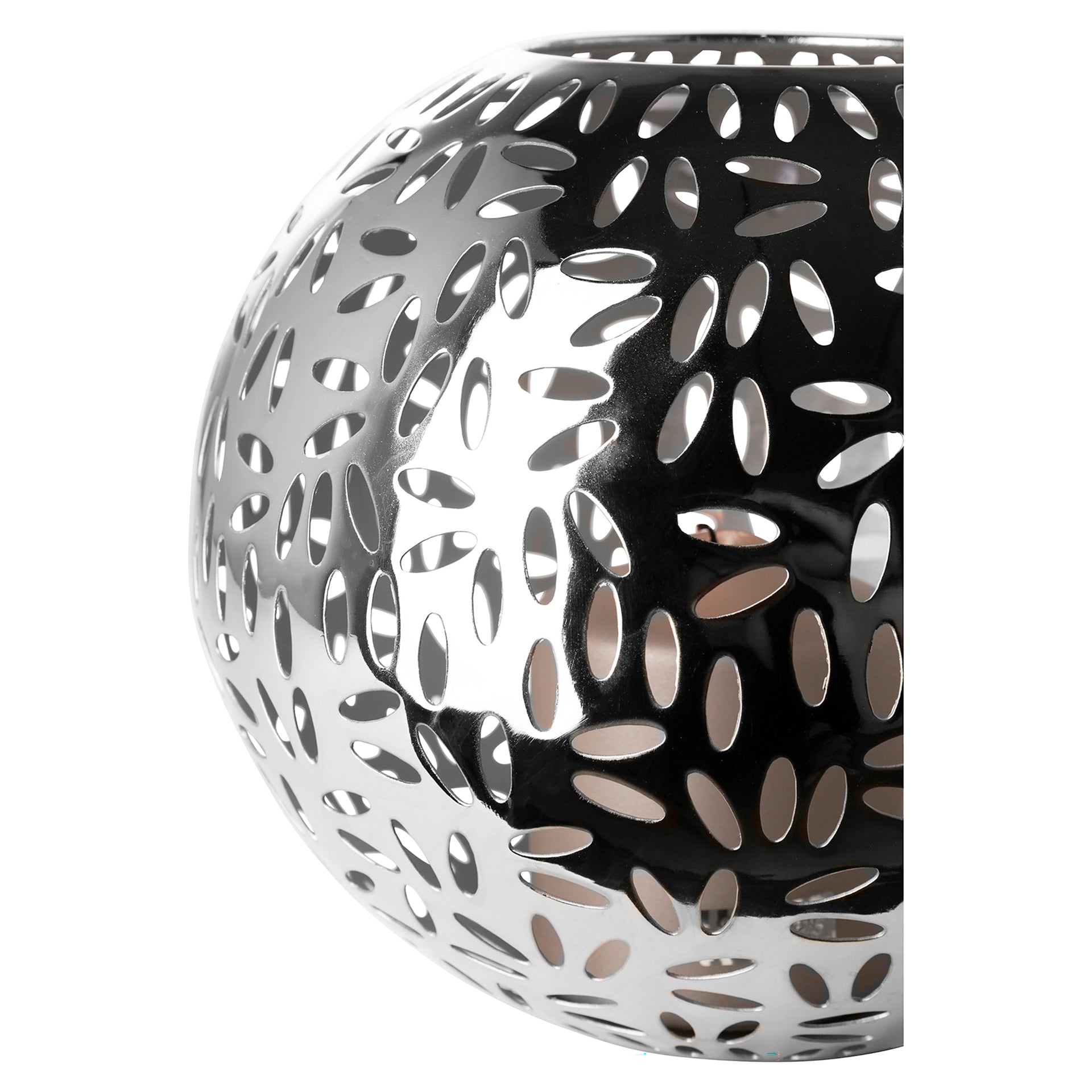 DARIA Windlicht silberfarben