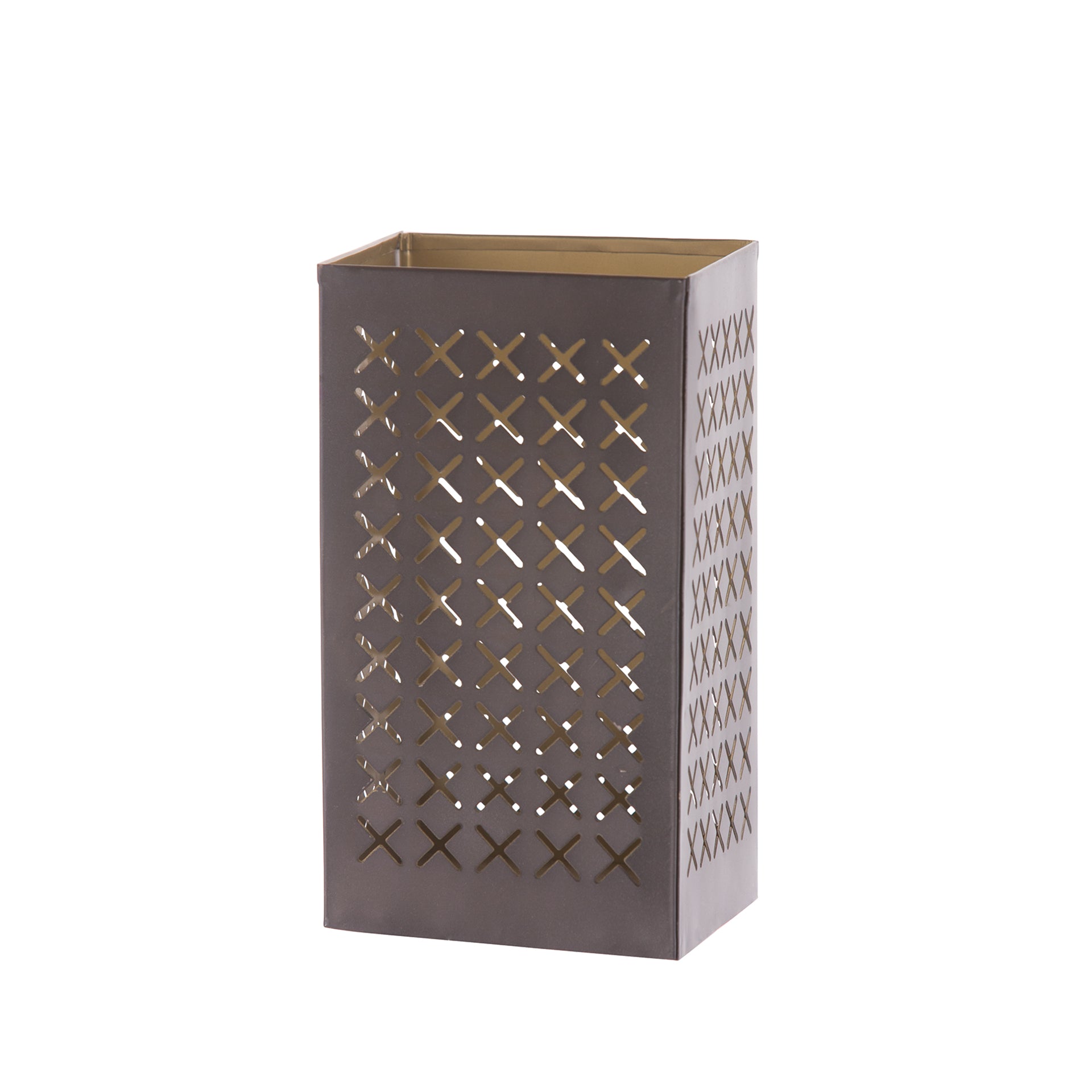 ALESTO Windlicht ohne Glas grau