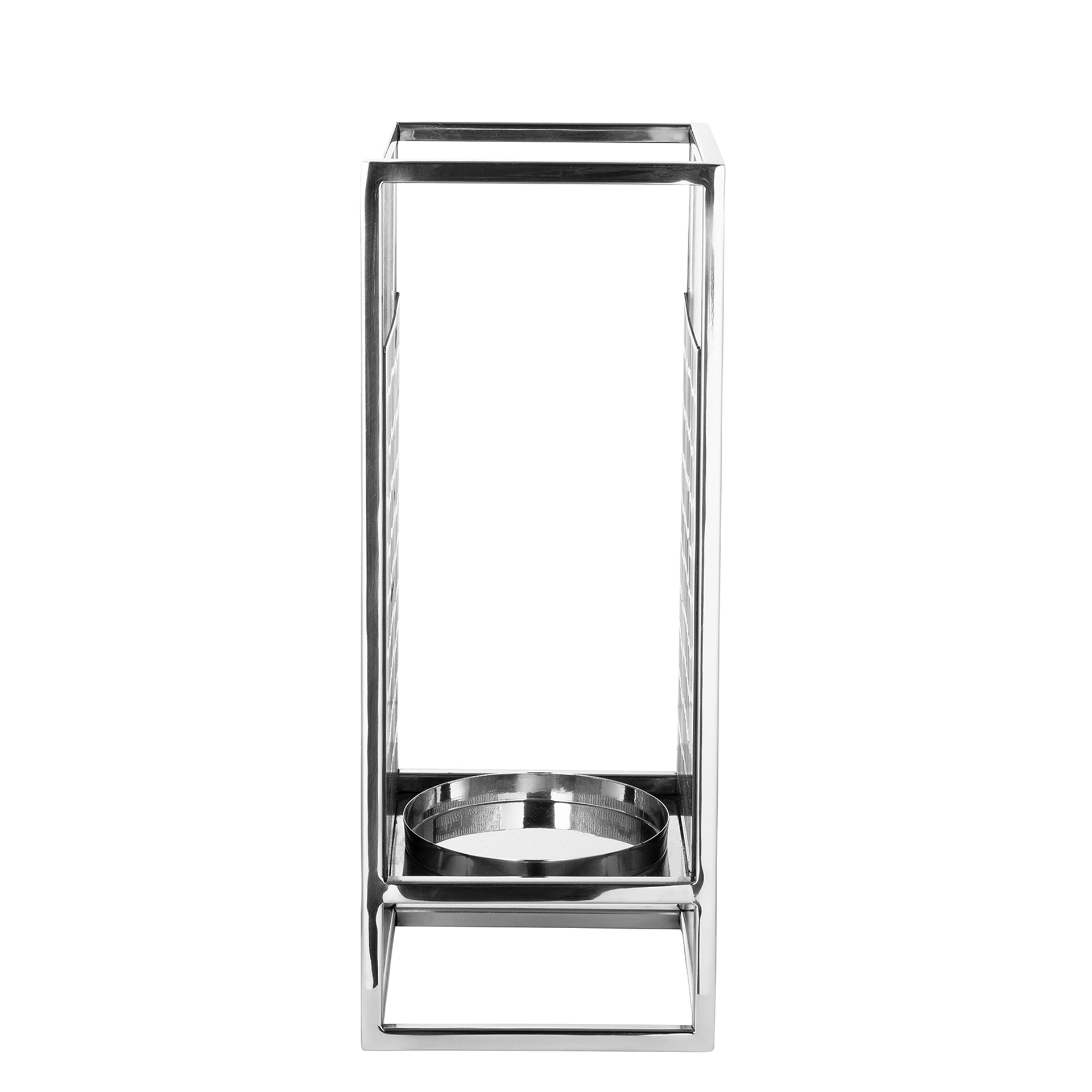 EZ-NICOSA Windlicht ohne Glas silberfarben