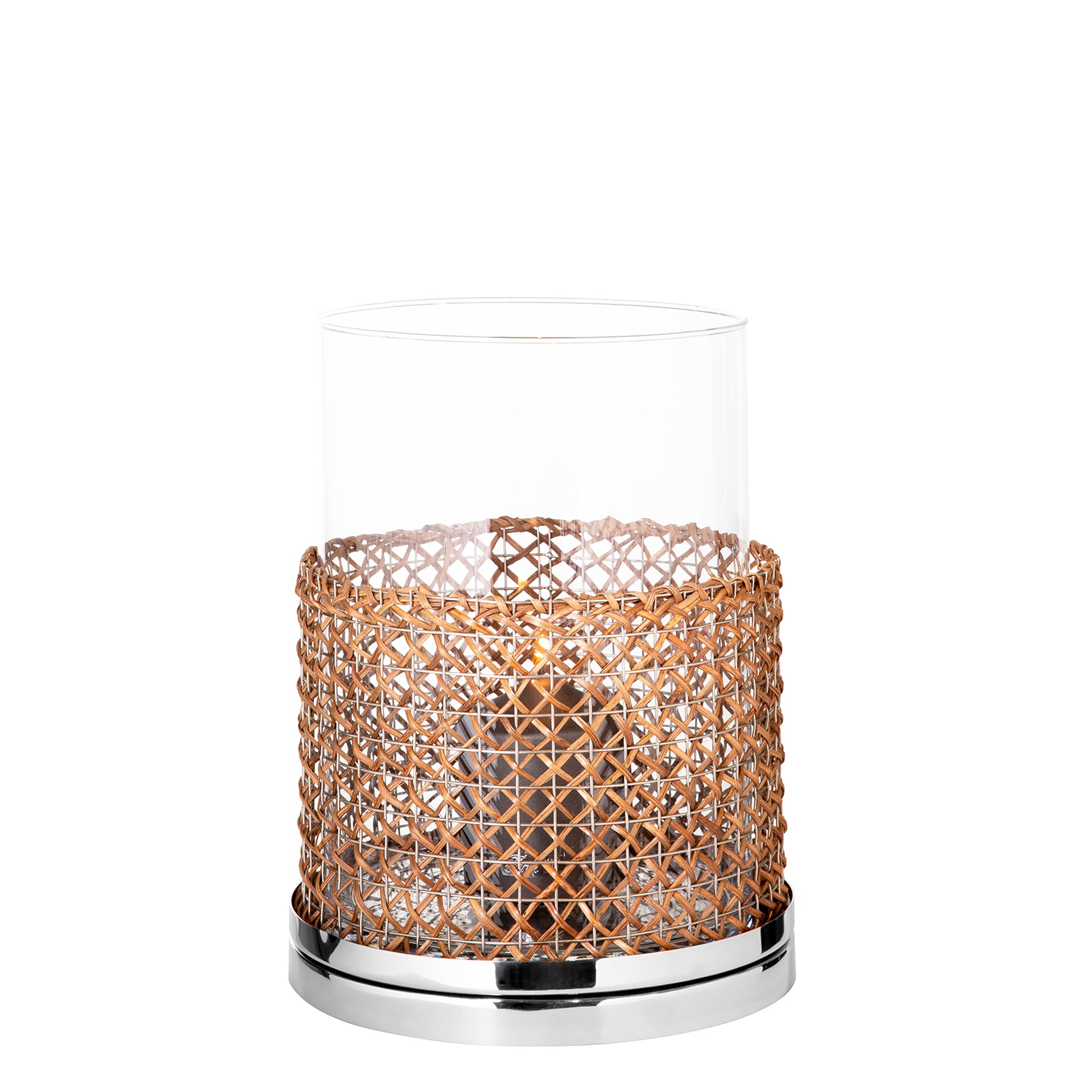 ADRIA Windlicht mit Glas natur