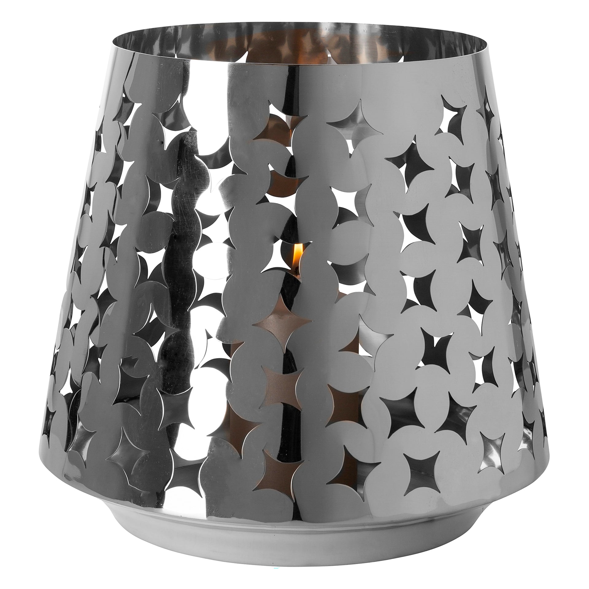 LUMA Windlicht silber