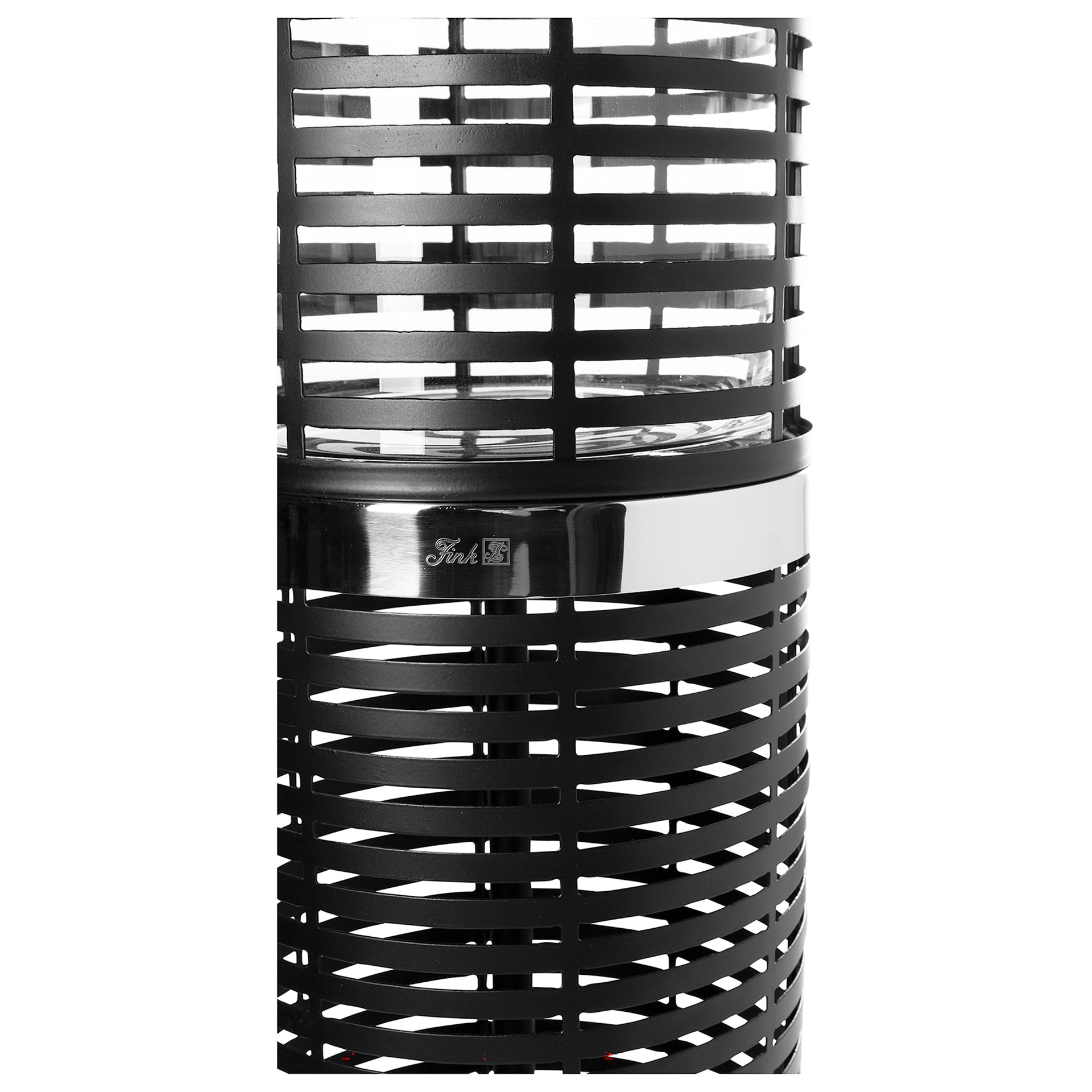 MATERA Windlicht mit Glas silberfarben