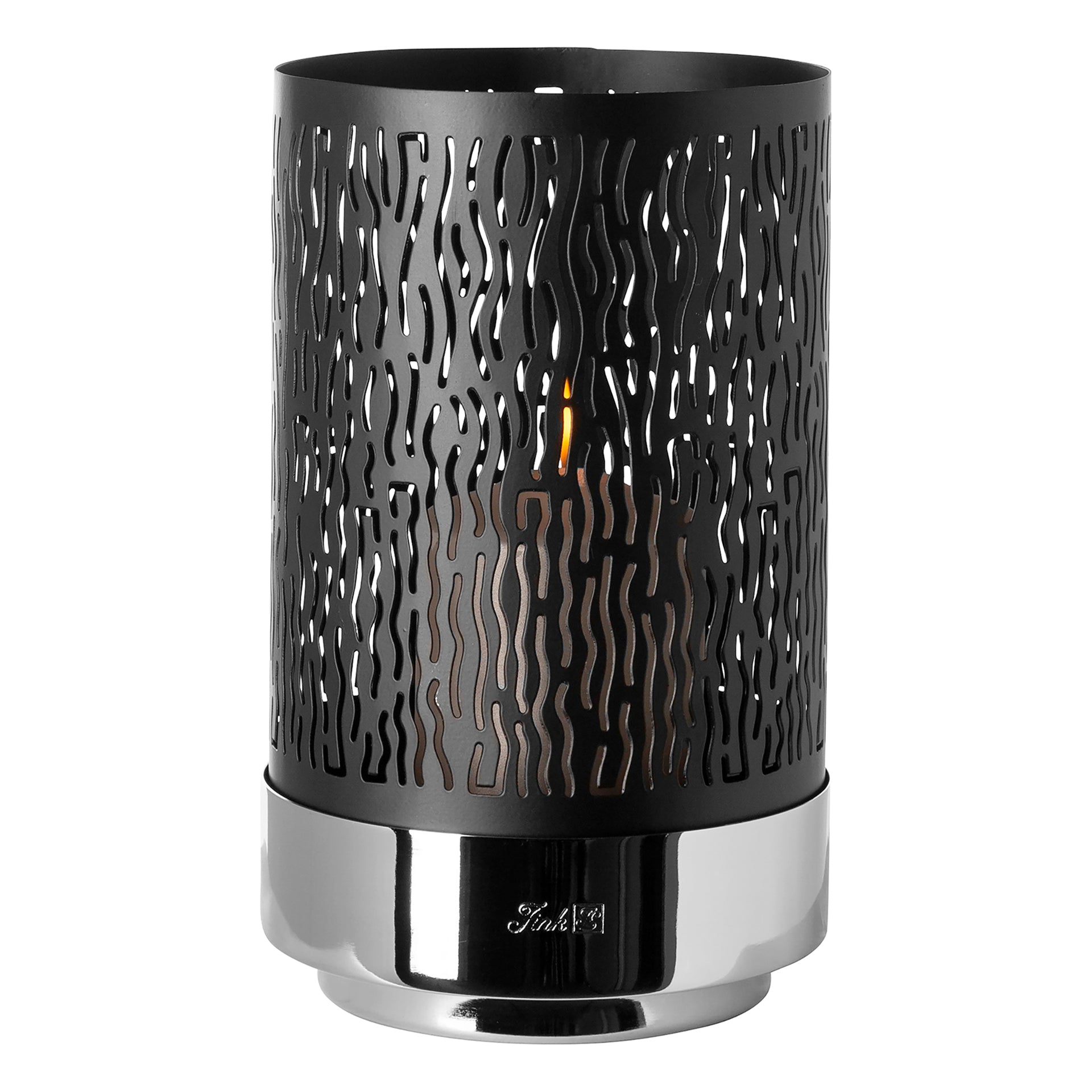 MARIAN Windlicht ohne Glas silberfarben