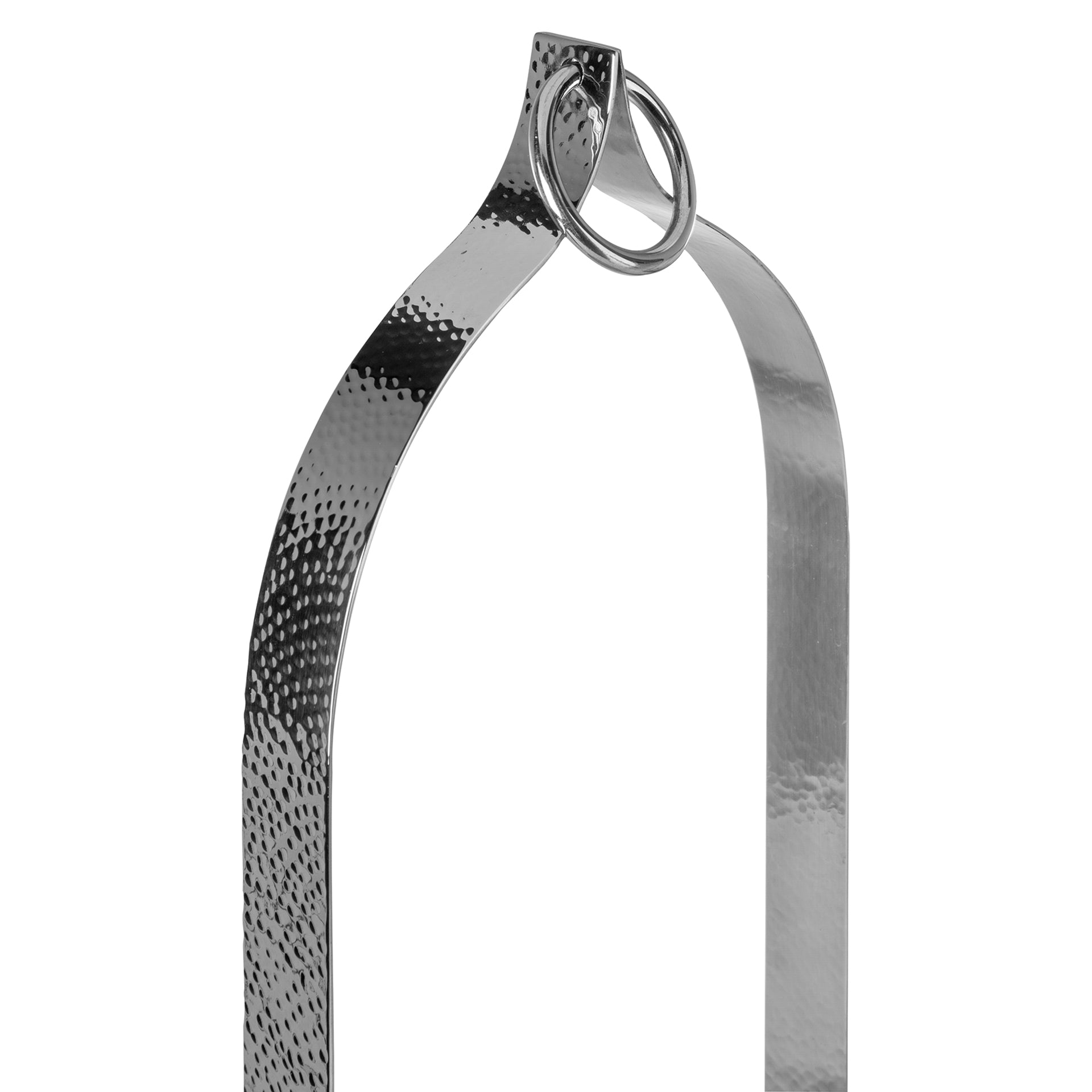 LONIDA Windlicht mit Glas silberfarben