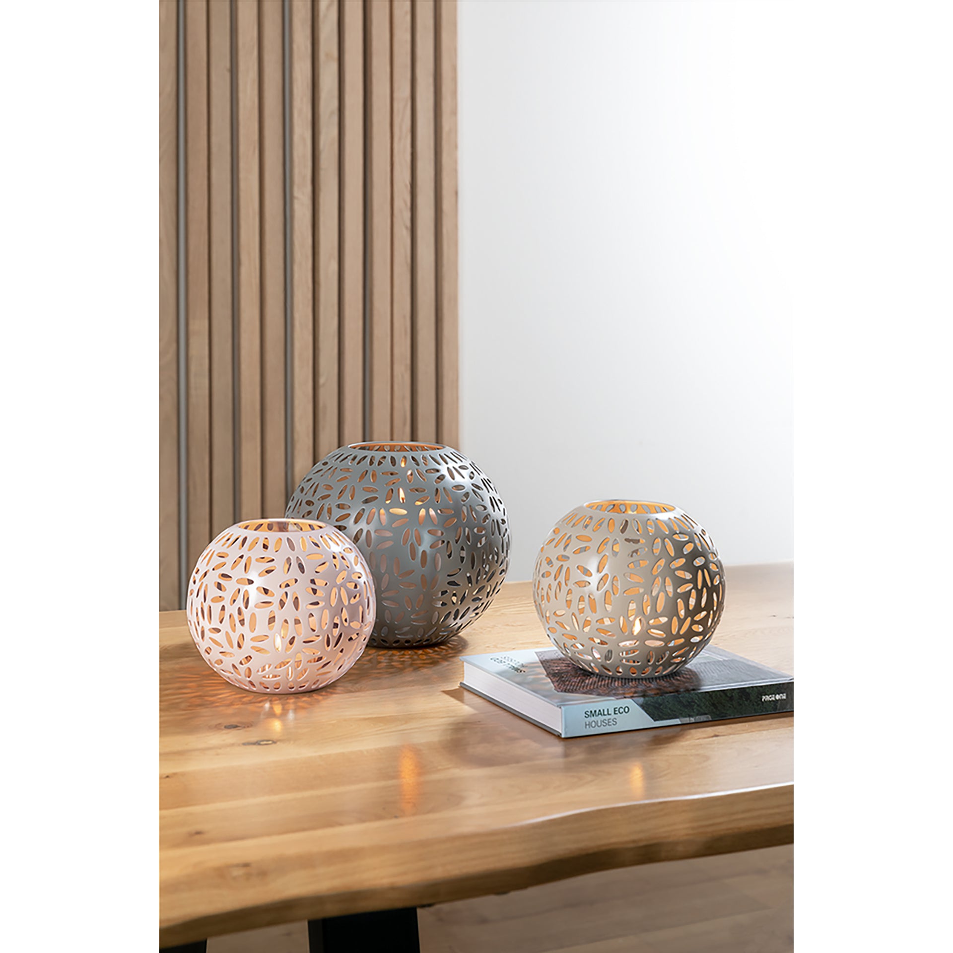 DARIA Windlicht grau