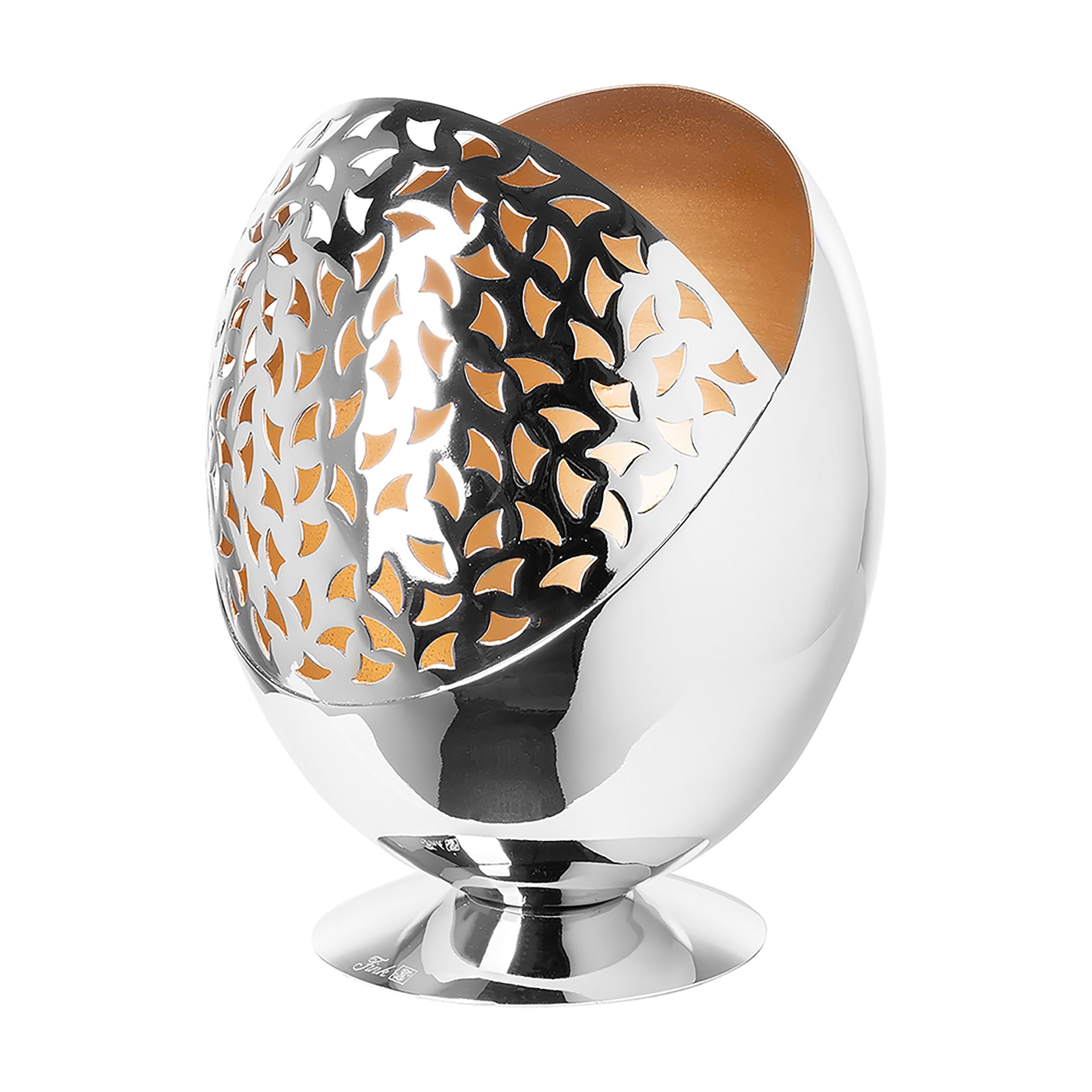 PURIA Windlicht ohne Glas goldfarben