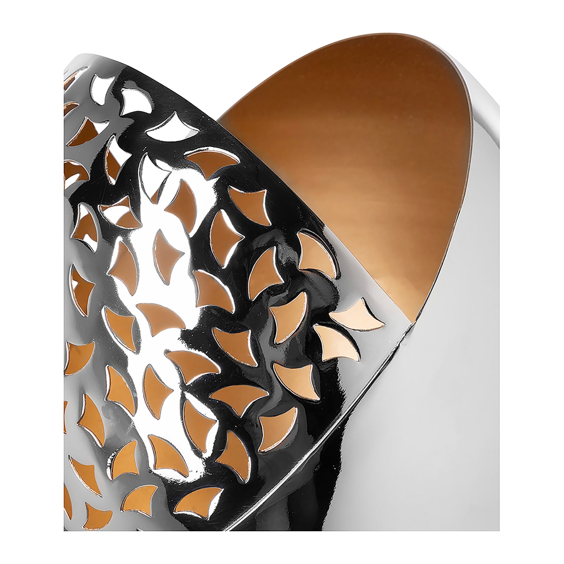 PURIA Windlicht ohne Glas goldfarben