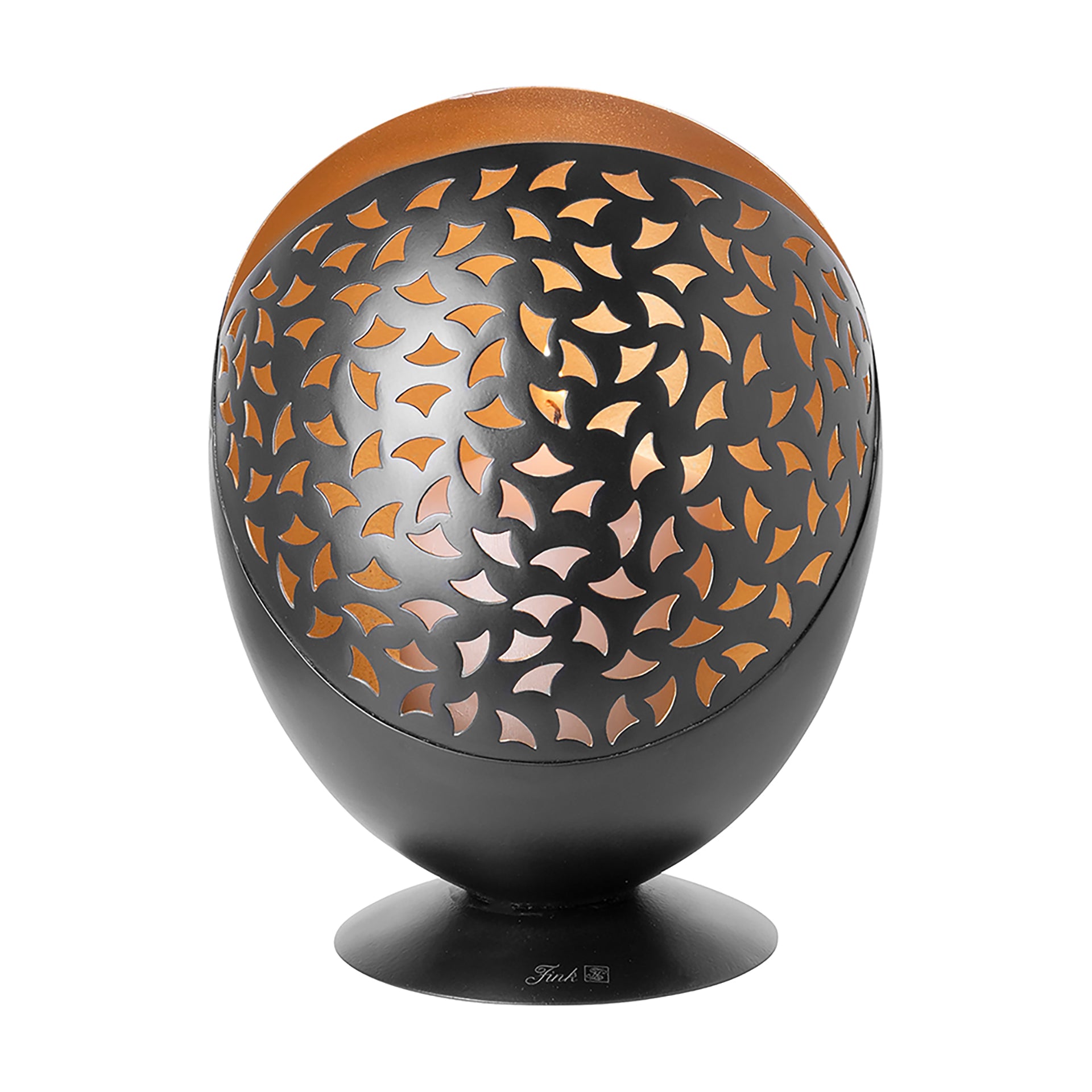 PURIA Windlicht ohne Glas goldfarben