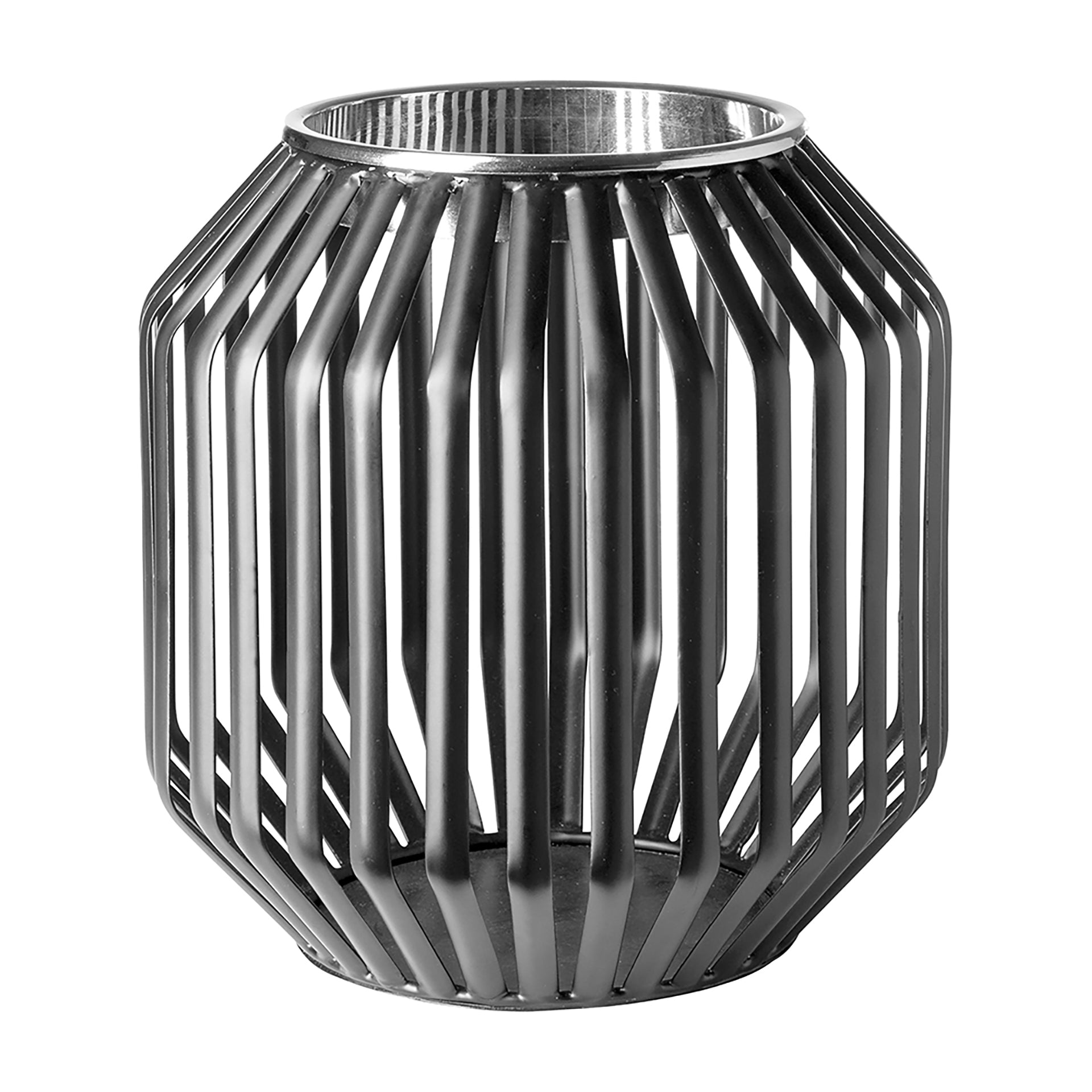 MURRAY Windlicht ohne Glas silberfarben