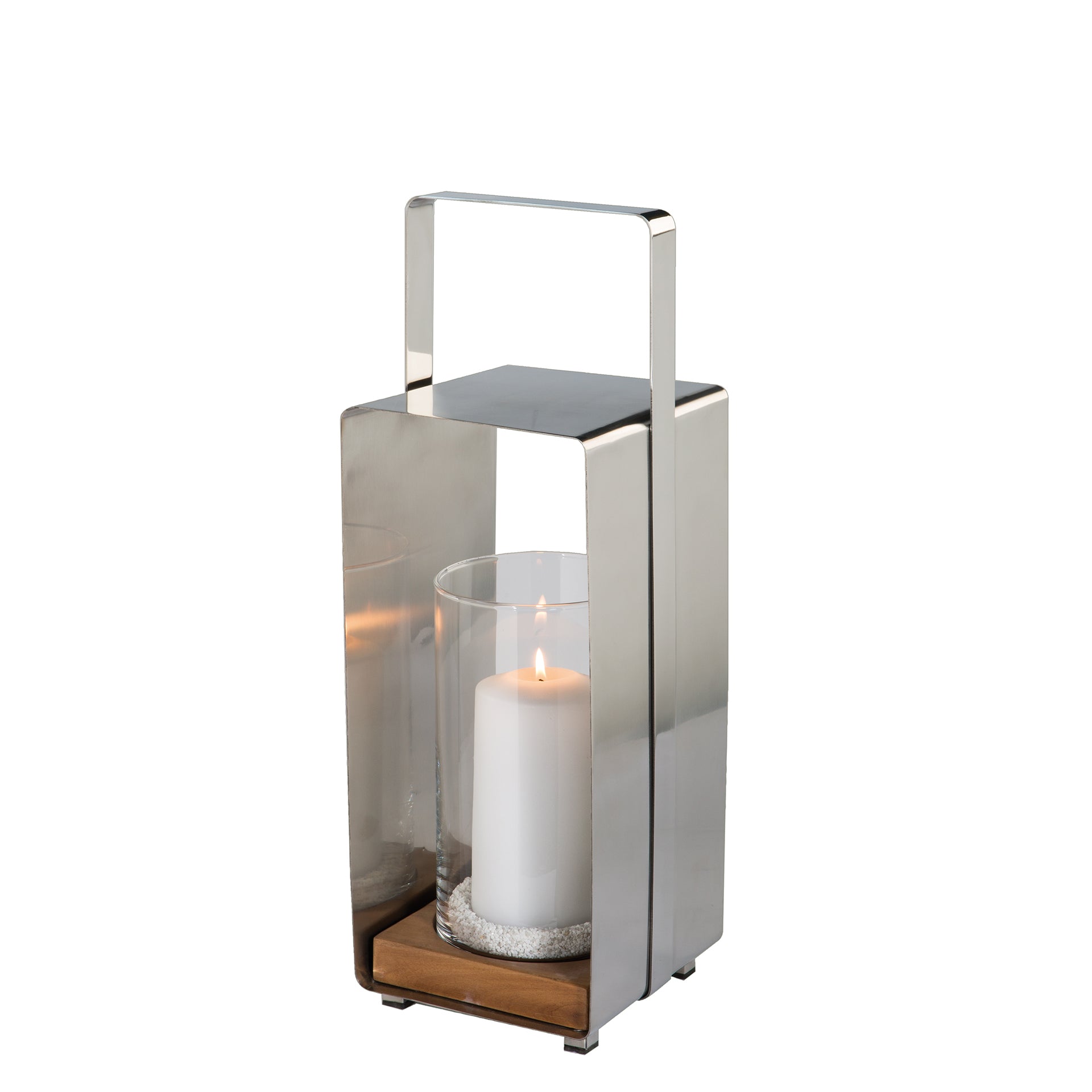 MAGNUS Laterne matt silber