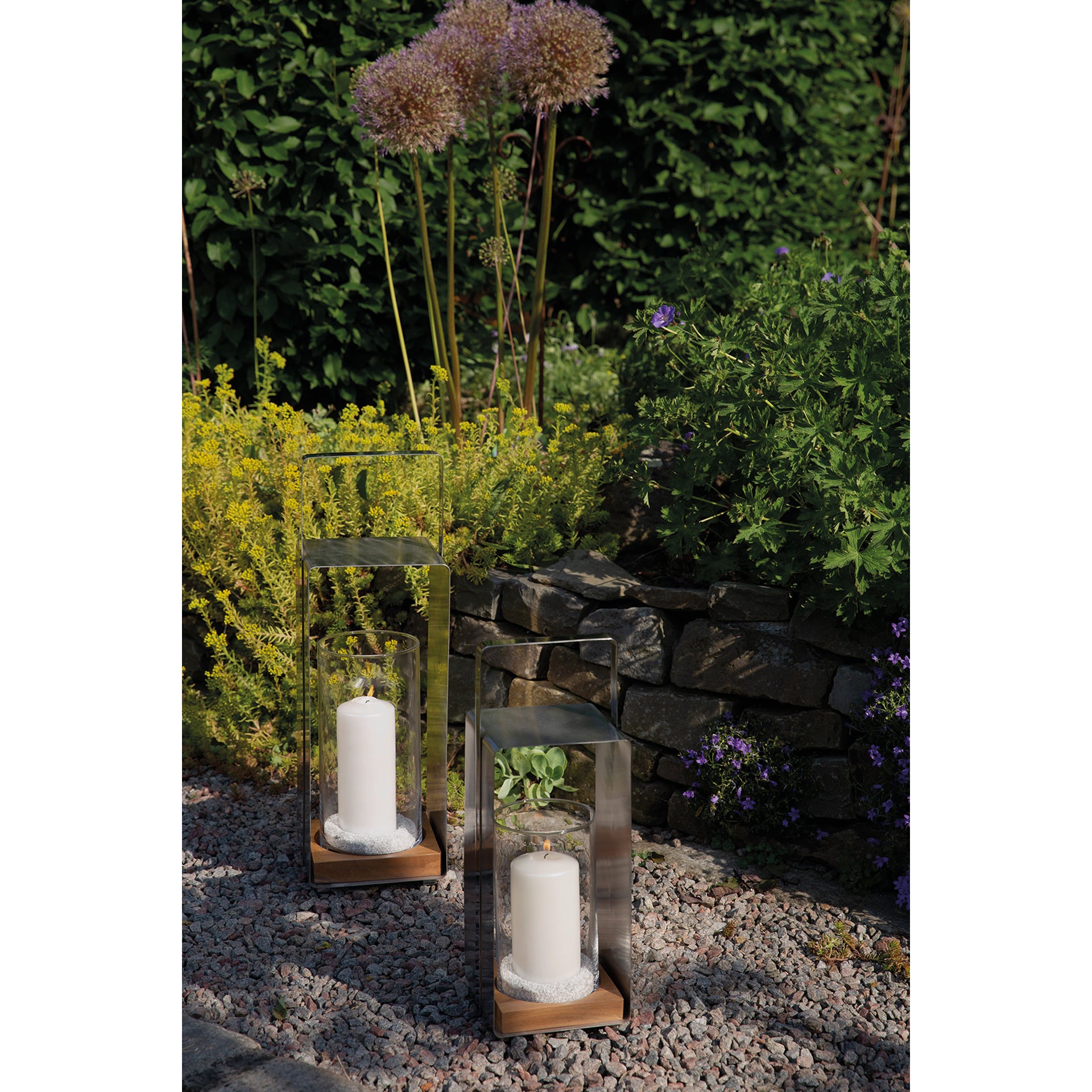 MAGNUS Laterne matt silber