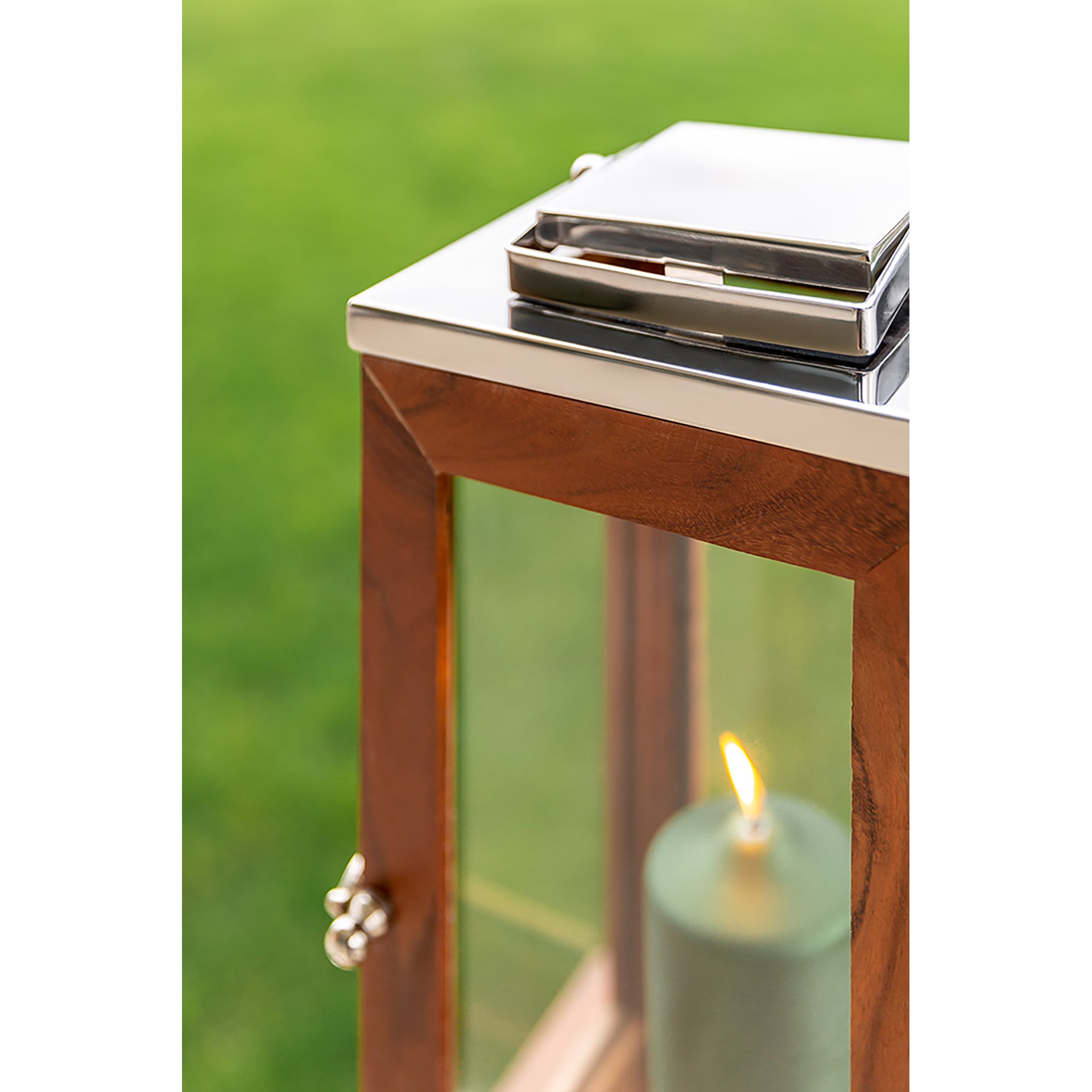 TOLEDO Laterne silberfarben